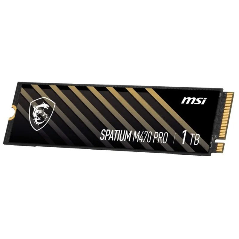 MSI SPATIUM M470 PRO 1TB SSD 6000MB/s NVMe PCIe 4.0 M.2 Gen4