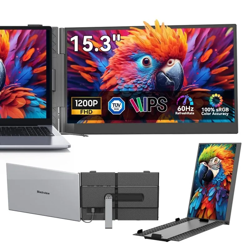 Monitor PC Blackview SCM8 15,3" FullHD 60Hz IPS Ultrafino USB-C Alluminio