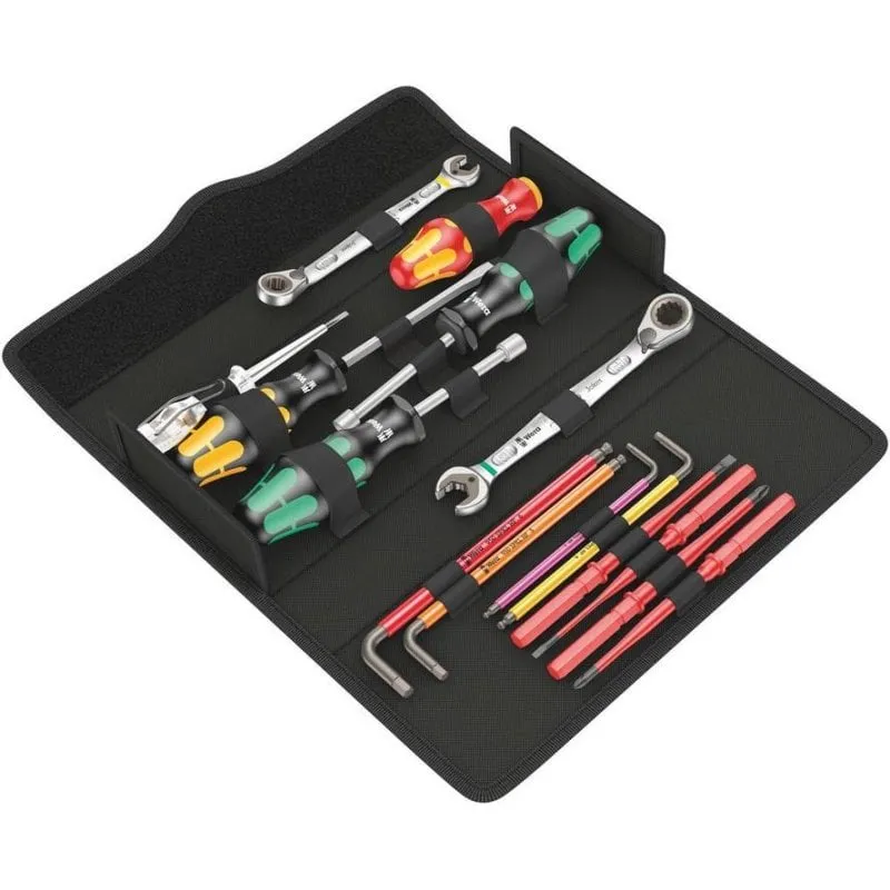 Set di utensili meccanici Wera SH 2, 15 utensili, acciaio inossidabile