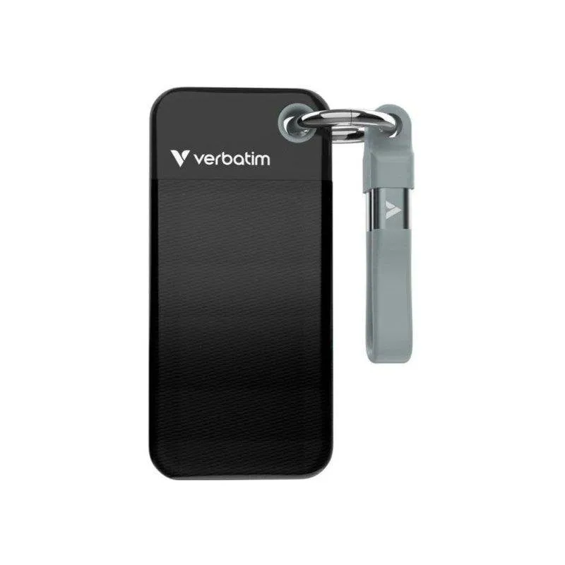 Disco SSD Verbatim Pocket 1TB USB-C 3.2 Gen 2 Nero/Grigio 1000MB/s