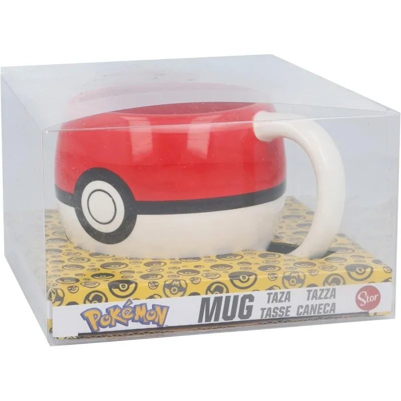Tazza Pokeball Pokemon Ceramica 440 ml Design 3D
