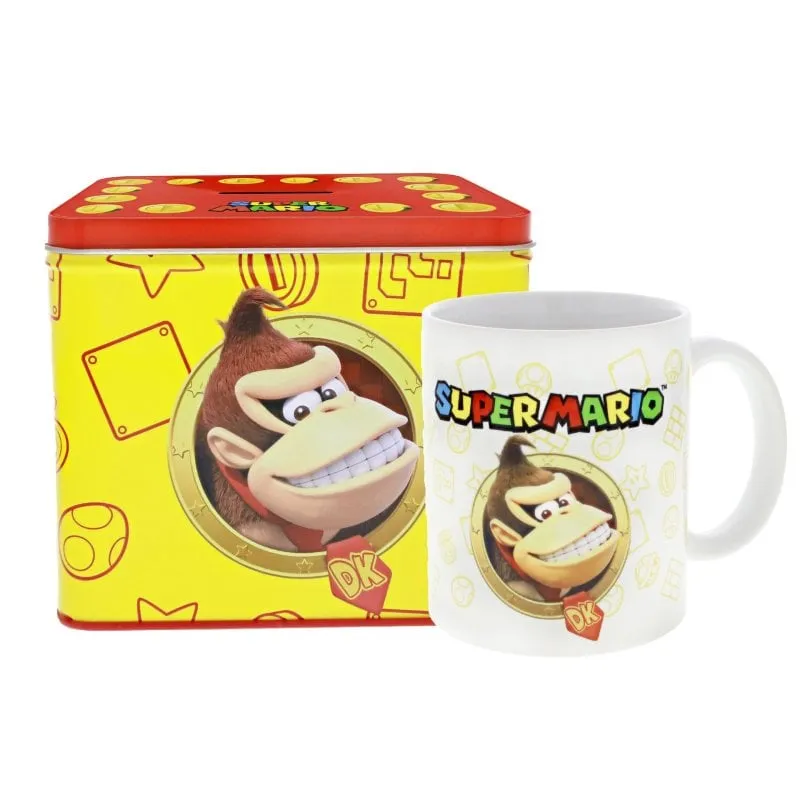 Set Salvadanaio e Tazza Donkey Kong Super Mario Bros Nintendo 315ml