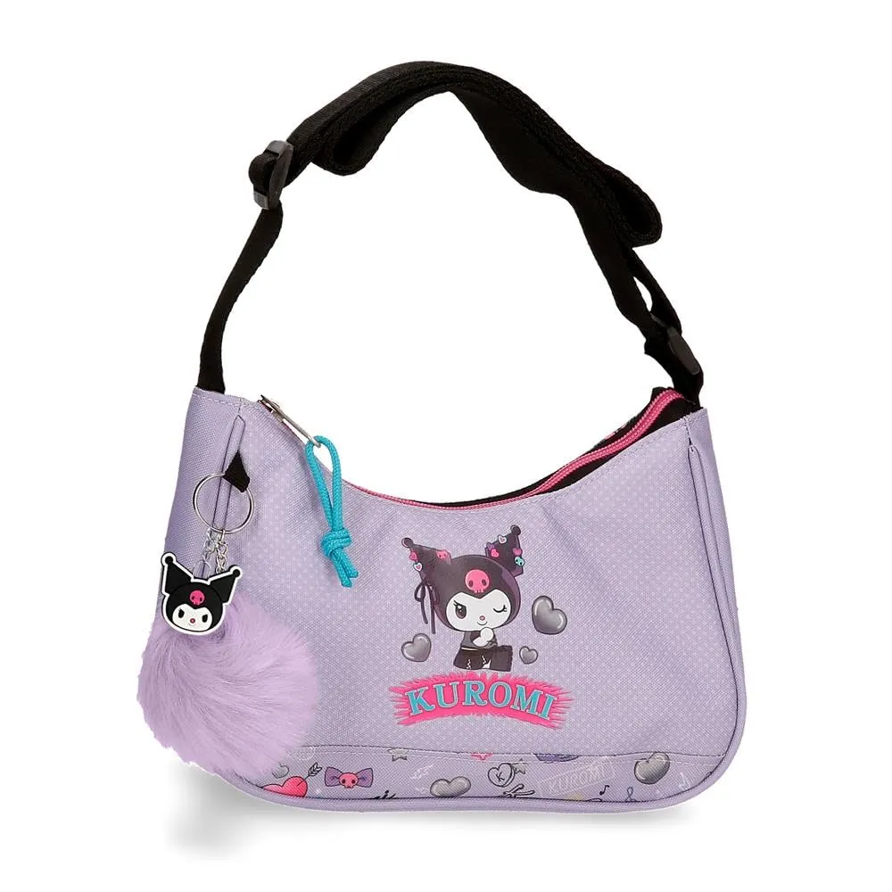 Sanrio Kuromi Retropop Borsa a Tracolla Viola 24x13x6 cm Poliestere