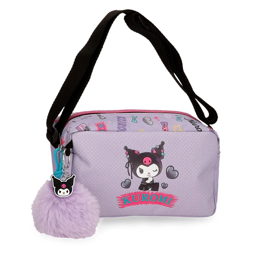 Sanrio Kuromi Retropop Borsa a Tracolla Viola 19.5x11.5x7.5 cm Poliestere