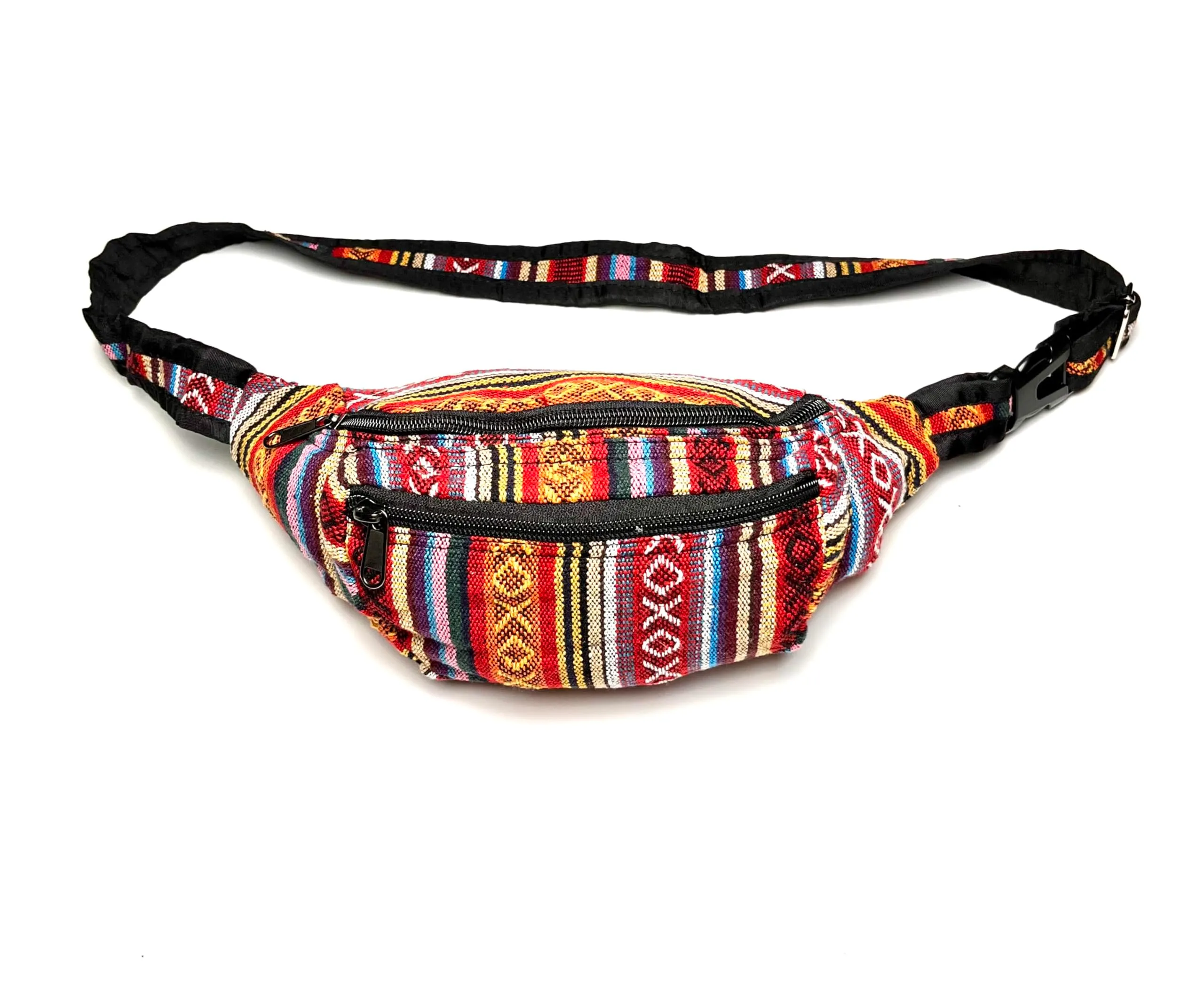 Bolsa hippie Nepal, multicolor 12x20cm