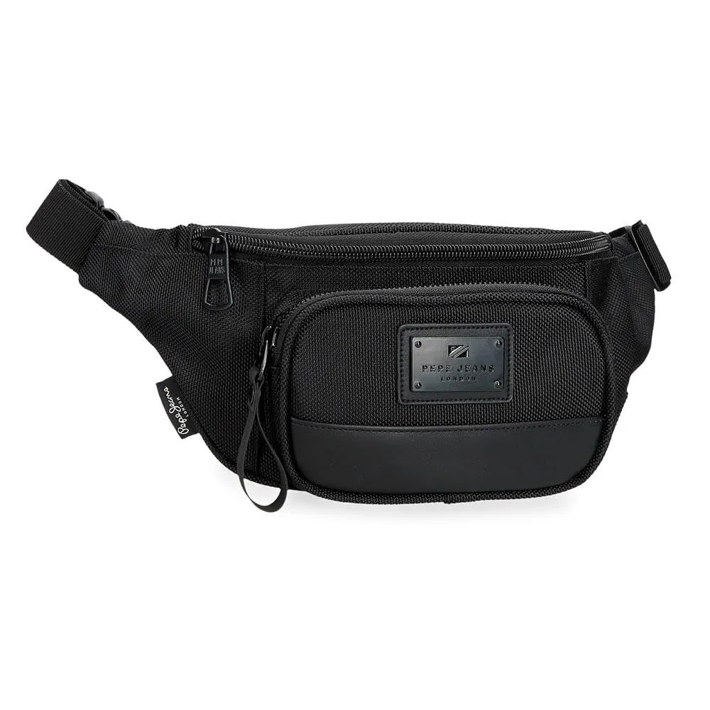 Pepe Jeans Blackmore Marsupio nero 30 x 13 x 5 cm Poliestere con dettagli in pelle sintetica 2,03 L by Joumma Bags, Nero, Taglia unica, Marsupio