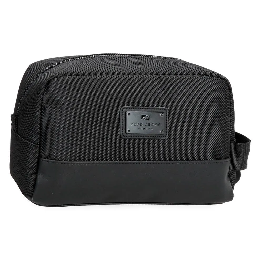 Pepe Jeans Blackmore Nececer Adattabile Nero 25 x 15 x 12 cm Poliestere con dettagli in pelle sintetica 4,5 L by Joumma Bags, Nero, Taglia unica, Necessità adattabile