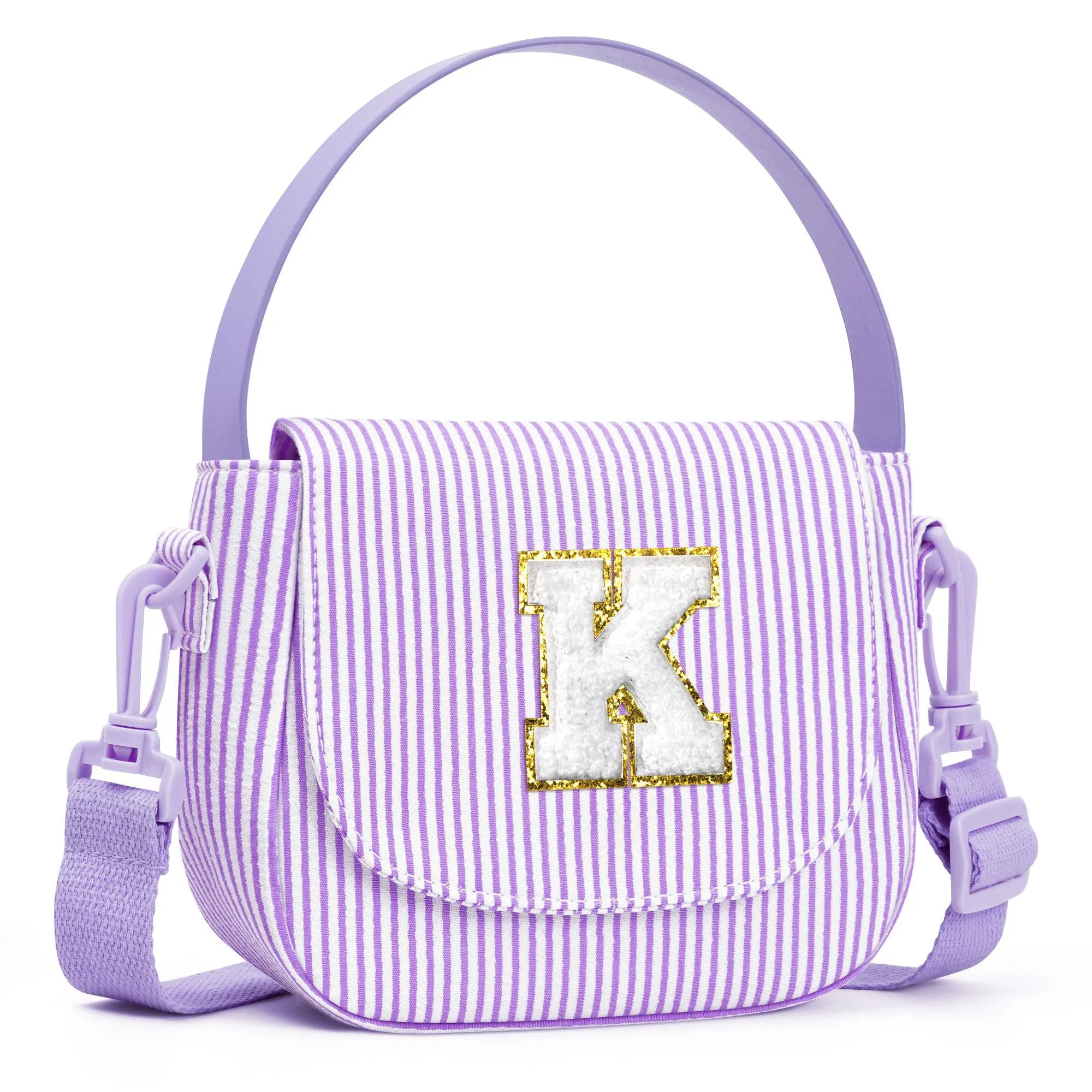 YOOLIFE Borsa a tracolla da ragazza, borsa a tracolla per bambini, Lilla, K