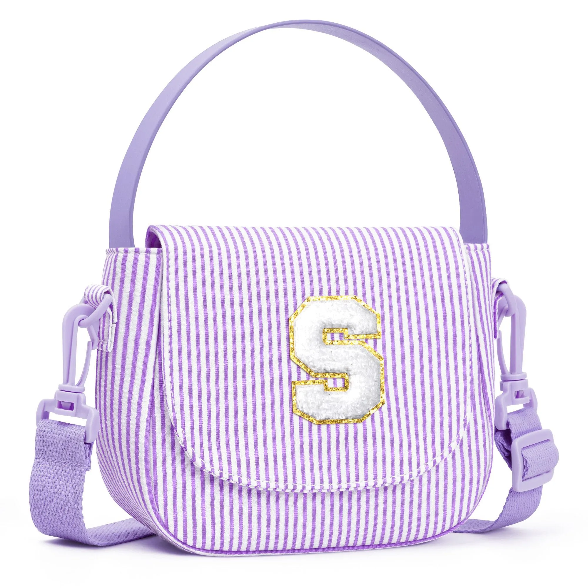 YOOLIFE Borsa a tracolla da ragazza, borsa a tracolla per bambini, Lilla, S