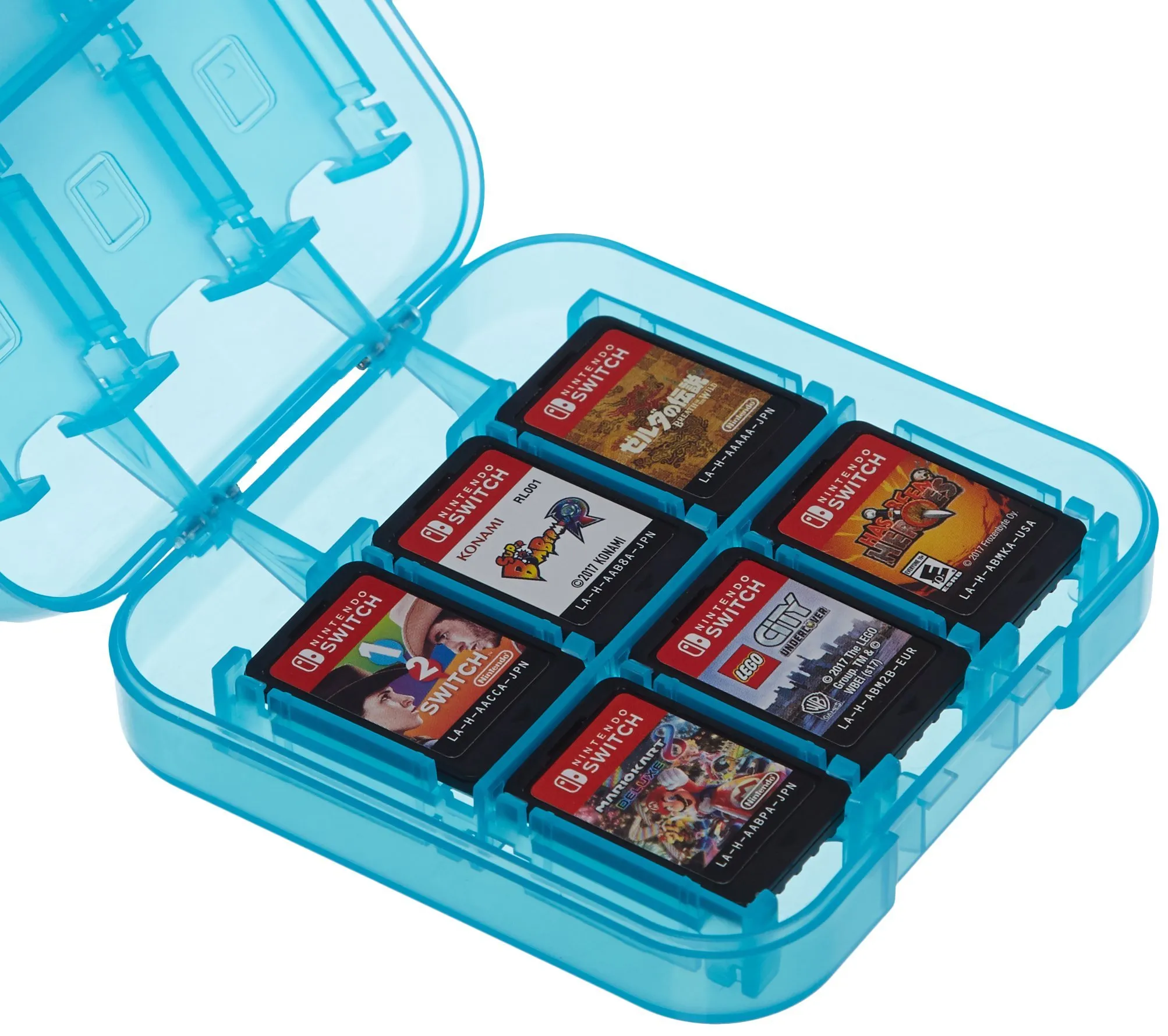 Amazon Basics Custodia porta cartucce di gioco per Nintendo Switch -Blu