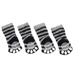 Flamingo Striped Pet Socks Size M
