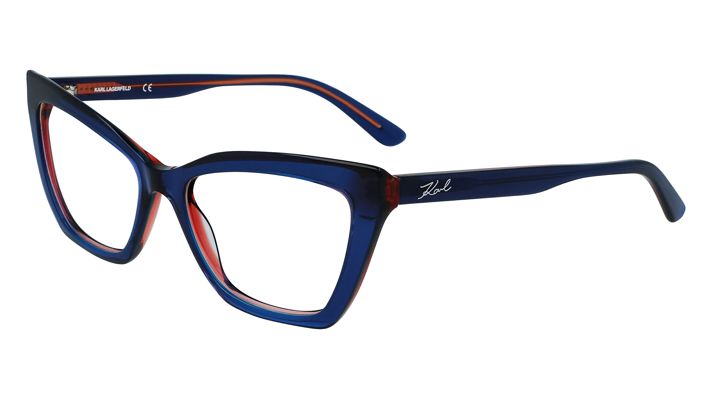 Karl Lagerfeld KL6063 403 Montature da vista Acetato Blu Cat Eye Normale Fotocromatiche
