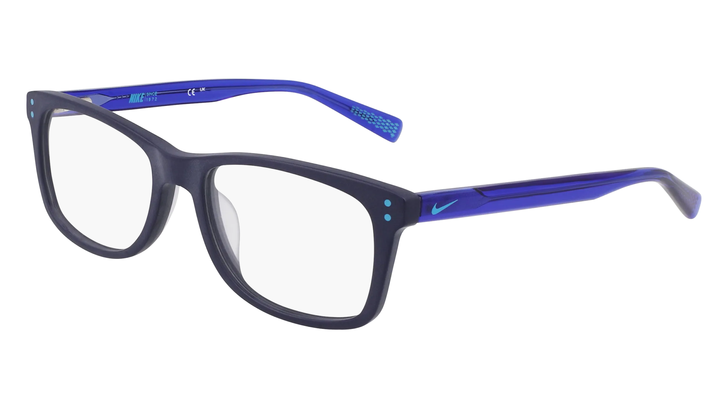 Nike 403 Montature da vista bambino Acetato Blu Squadrata Normale Fotocromatiche