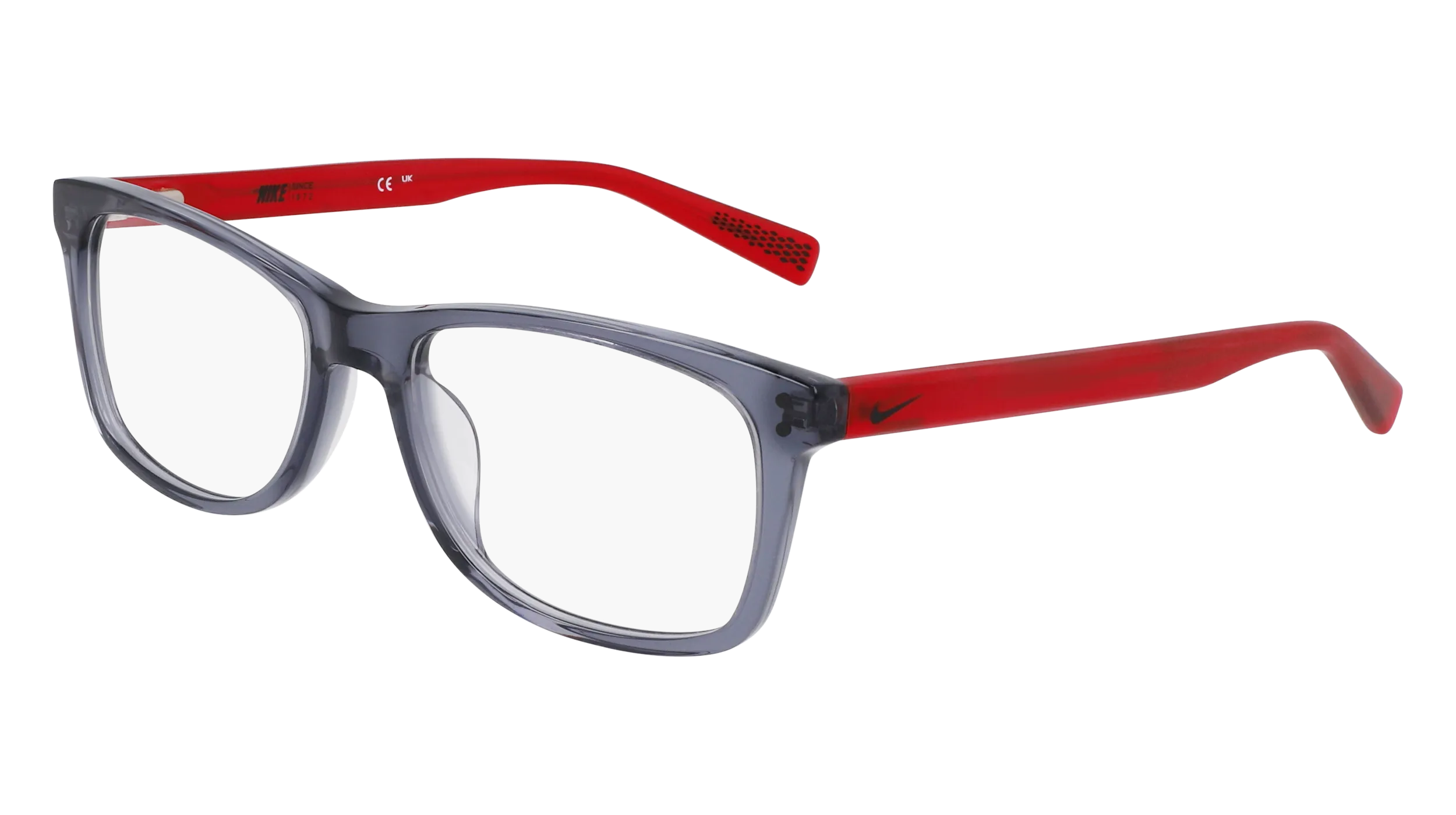 Nike NIKE 5538 070 Montature da vista bambino Acetato Grigio Squadrata Normale Fotocromatiche