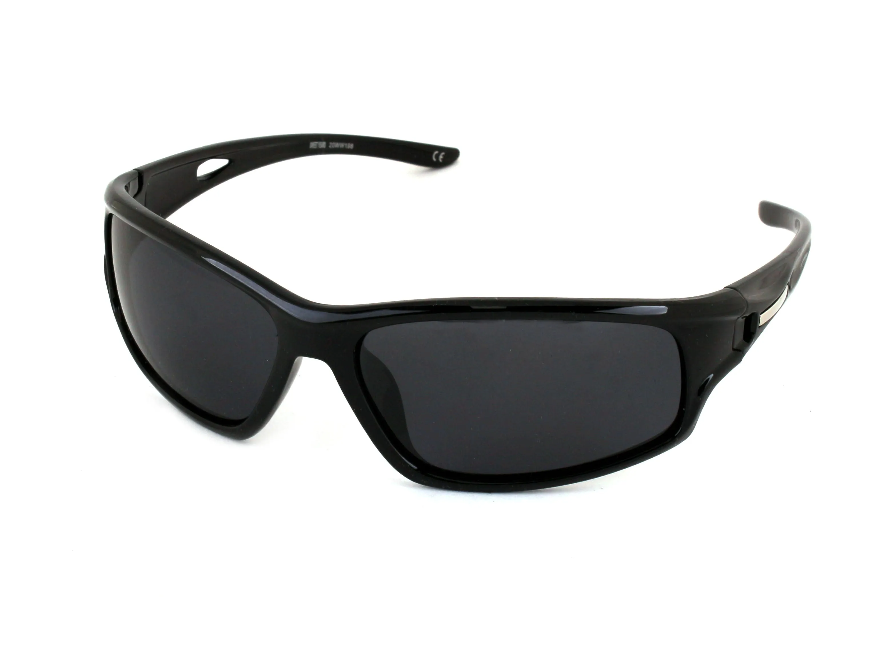 Sweet Years Unisex PL63 NERO LUCIDO/FUMO C.04 *3P Occhiali da sole outlet Plastica Nero Grigio Maschera Polarizzata