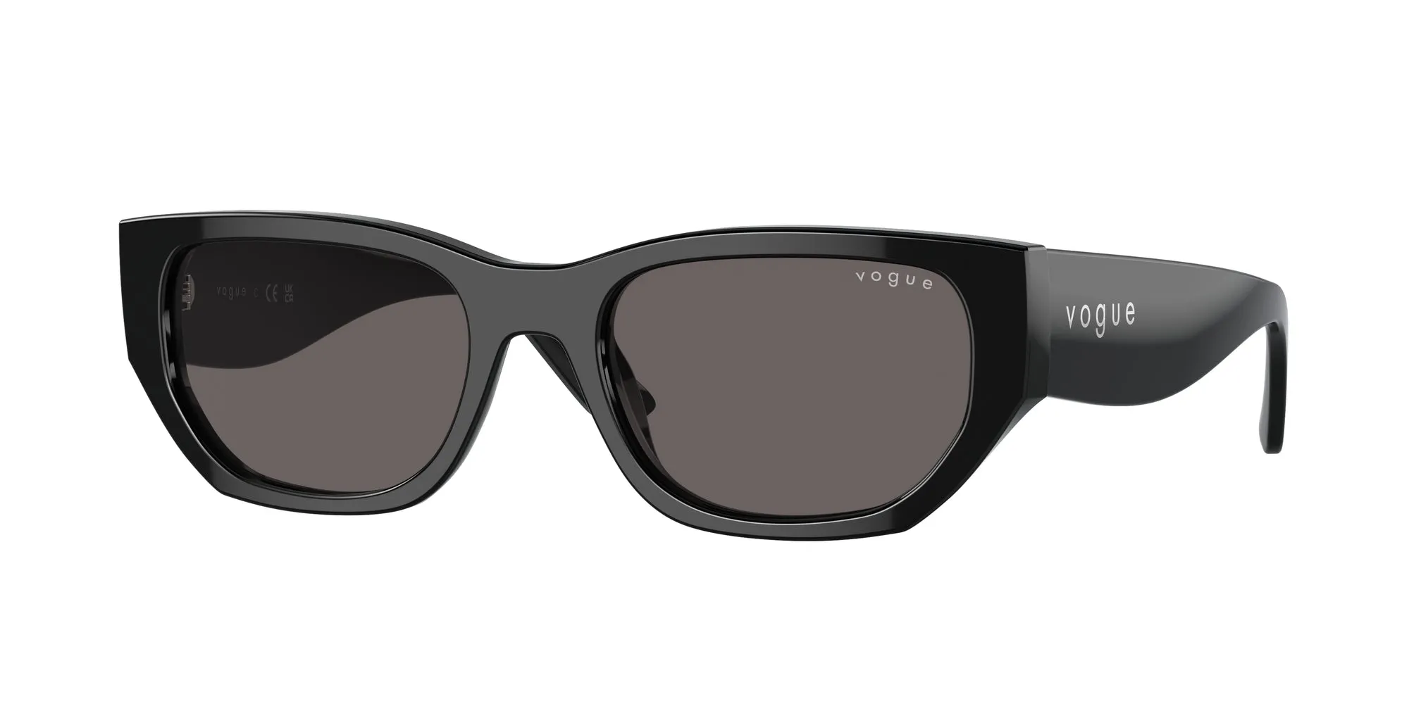 VOGUE EYEWEAR VO5586S W44/87 Occhiali da sole Acetato Nero Grigio Squadrata Normale