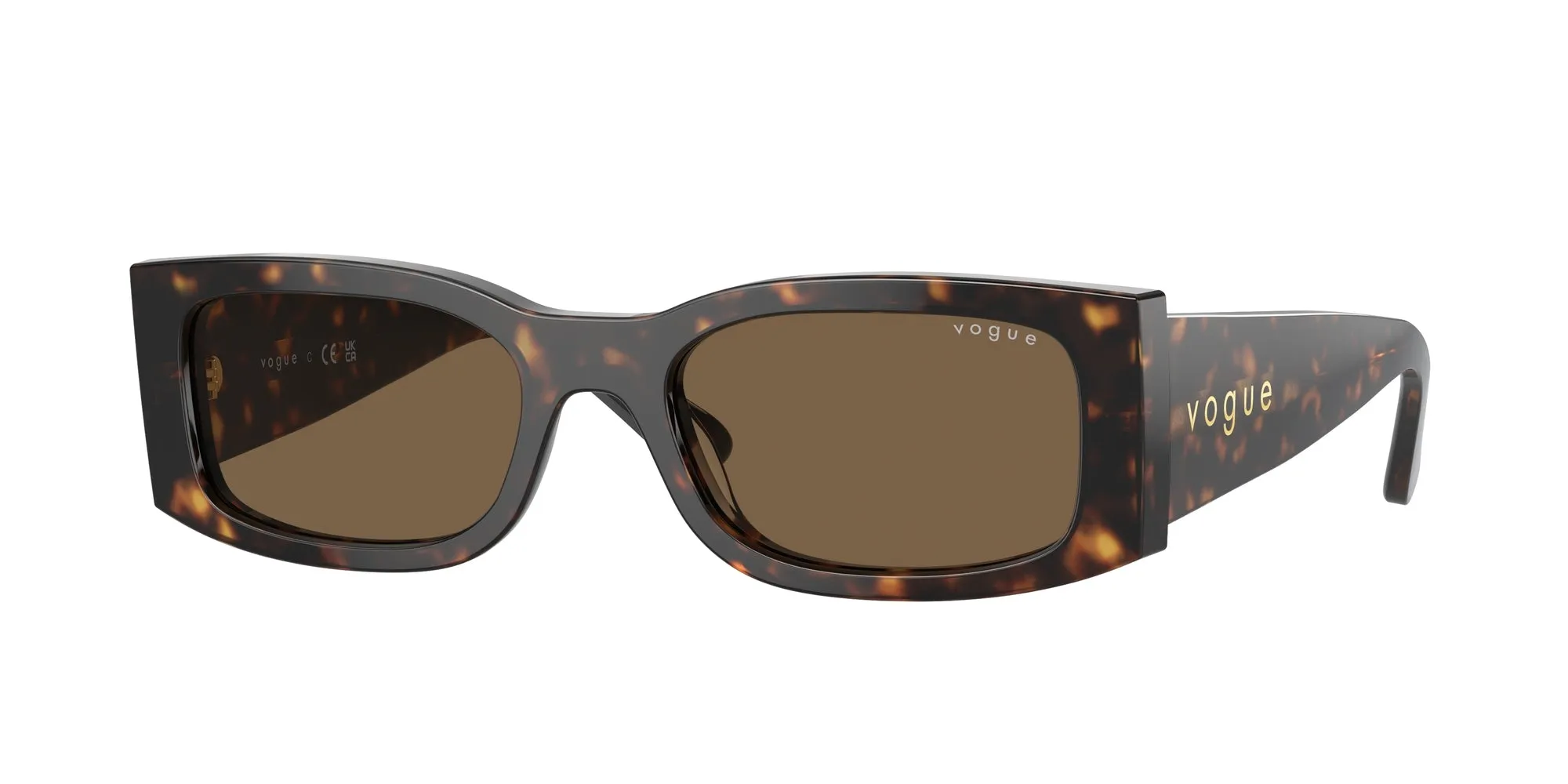 VOGUE EYEWEAR VO5584S W65673 Occhiali da sole Acetato Marrone Marrone Squadrata Normale