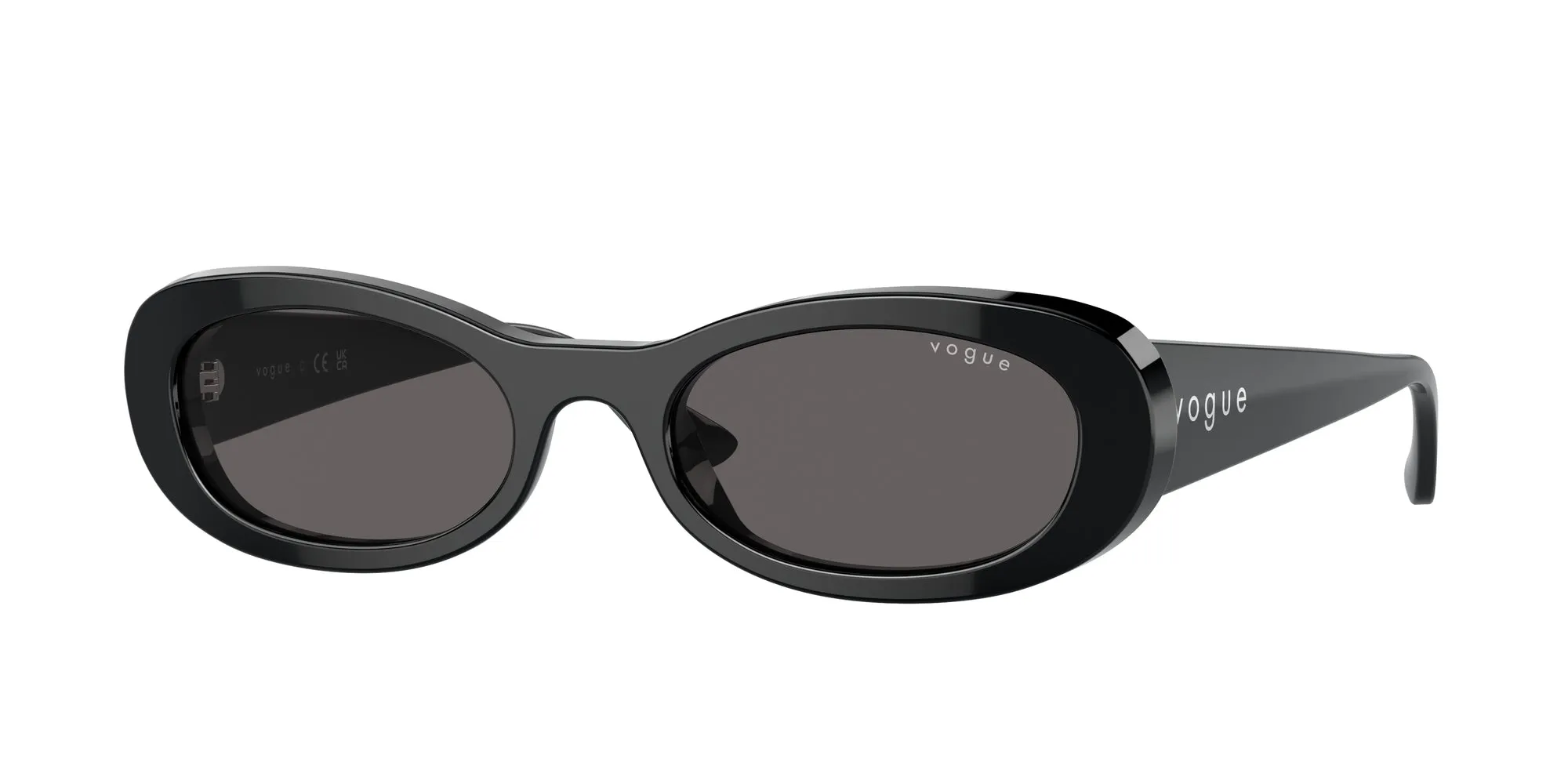 VOGUE EYEWEAR VO5582S W44/87 Occhiali da sole Acetato Nero Grigio Rotonda Normale