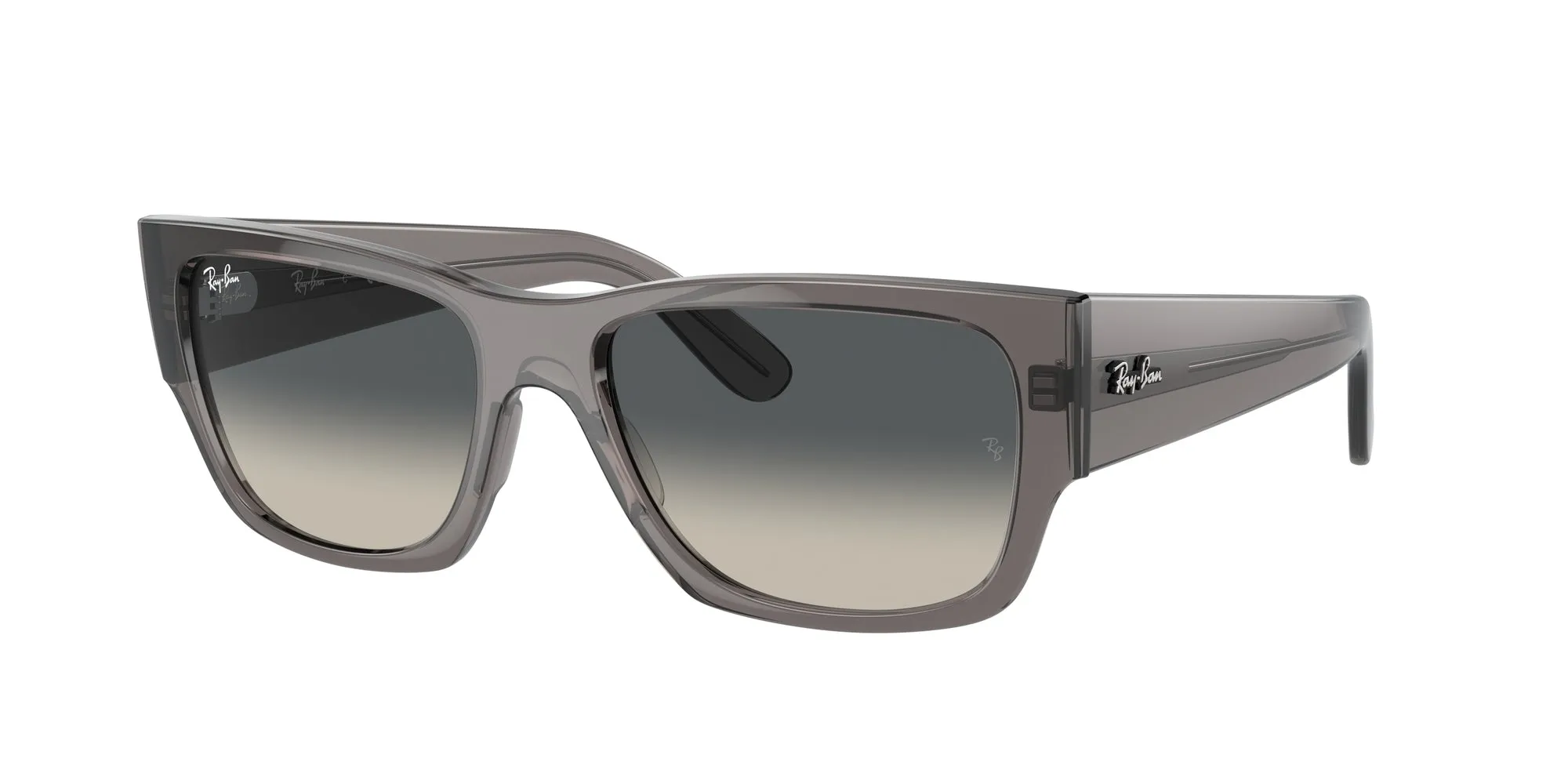 Ray - Ban RB0947S CARLOS 667571 Occhiali da sole Acetato Grigio Grigio Squadrata Normale Sfumato