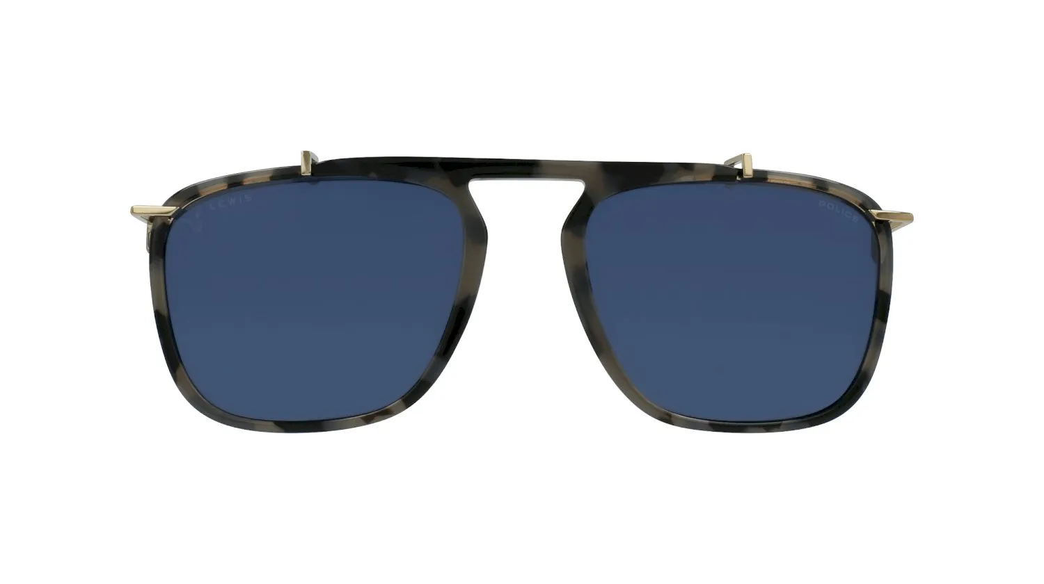 Police APLB30 096N Aggiuntivi Acetato Grigio Blu Squadrata