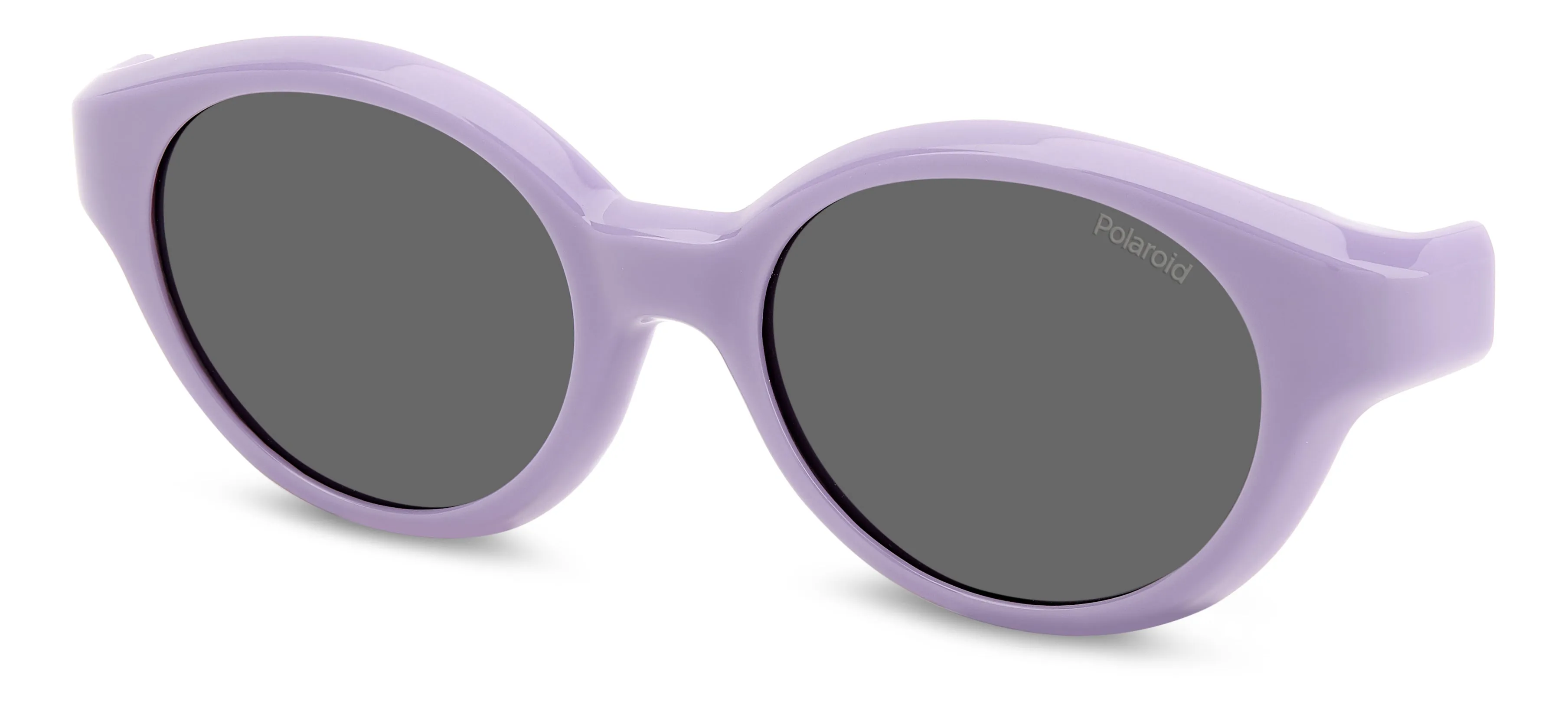 Polaroid PLD K007 CL-ON 789/M9 Occhiali da sole bambino Plastica Lilla Grigio Rotonda Polarizzata