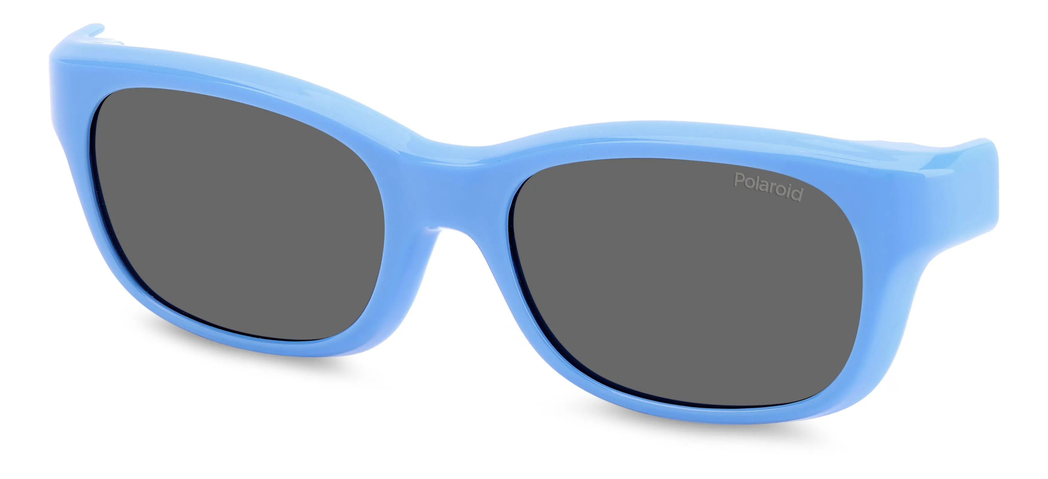 Polaroid PLD K006 CL-ON MVU/M9 Occhiali da sole bambino Plastica Azzurro Grigio Squadrata Polarizzata