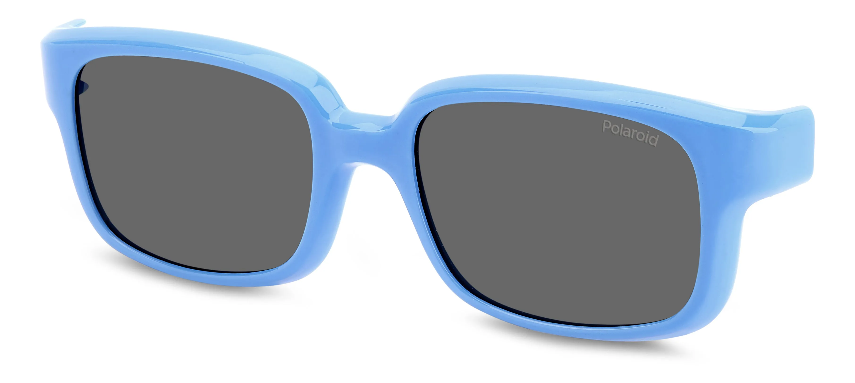 Polaroid PLD K005 CL-ON MVU/M9 Occhiali da sole bambino Plastica Azzurro Grigio Squadrata Polarizzata