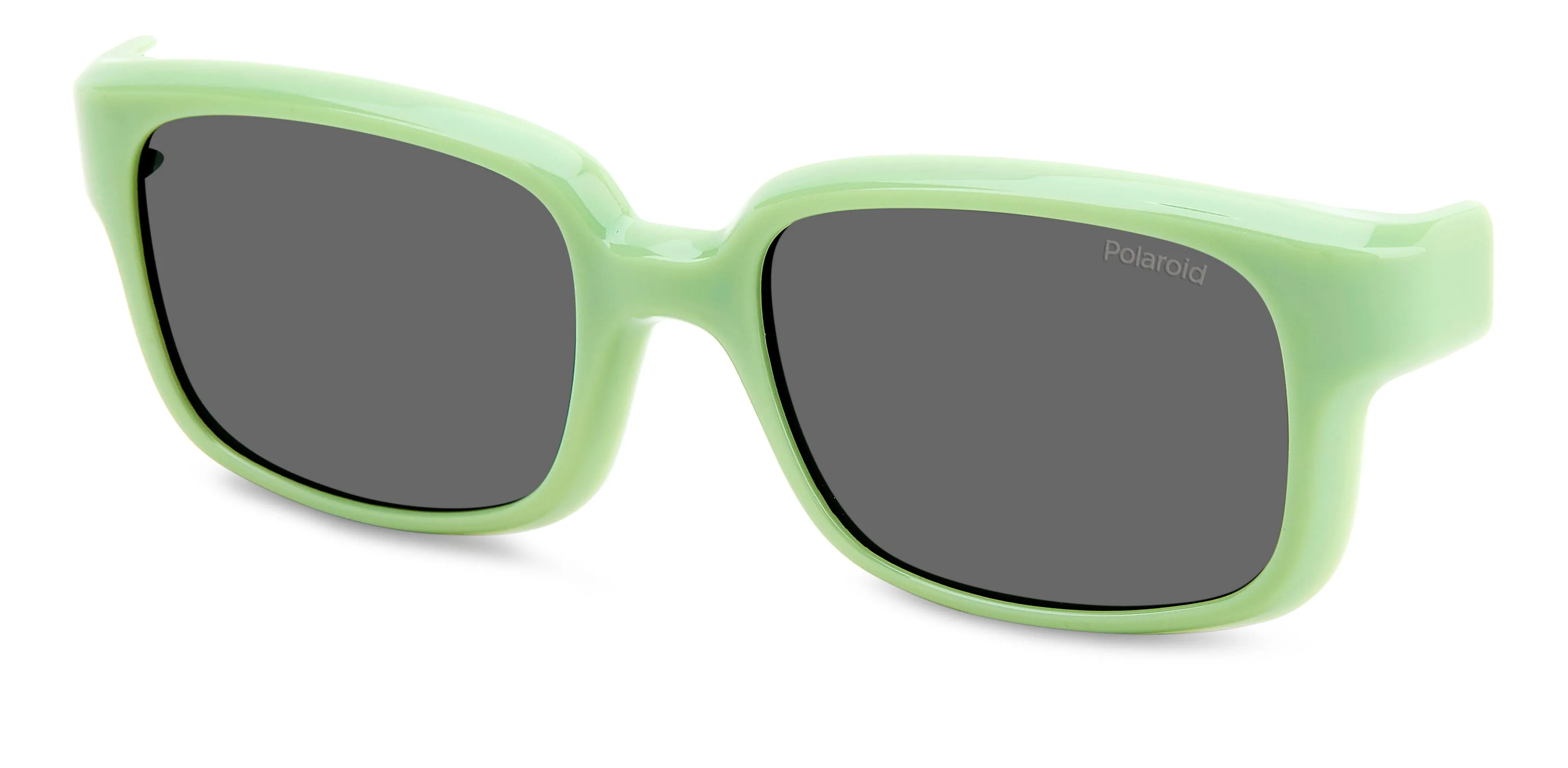 Polaroid PLD K005 CL-ON 1ED/M9 Occhiali da sole bambino Plastica Verde Grigio Squadrata Polarizzata