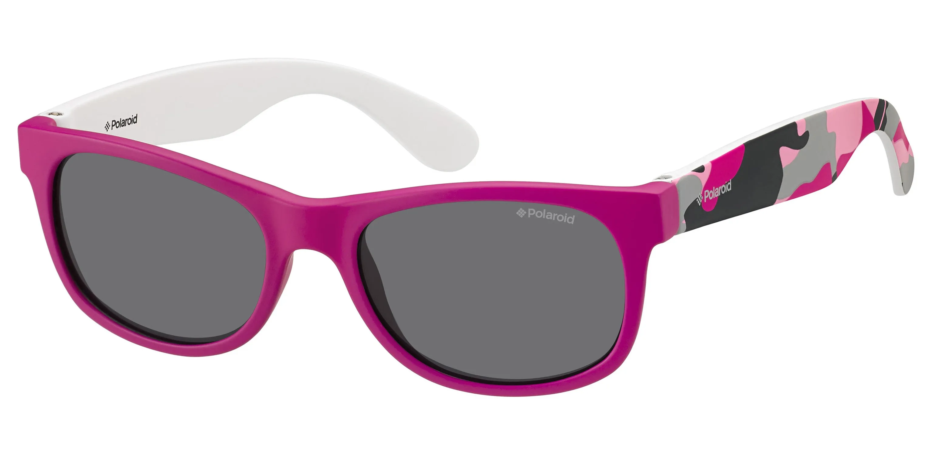 Polaroid P0300 TCS/Y2 Occhiali da sole bambino Plastica Rosa Squadrata Polarizzata