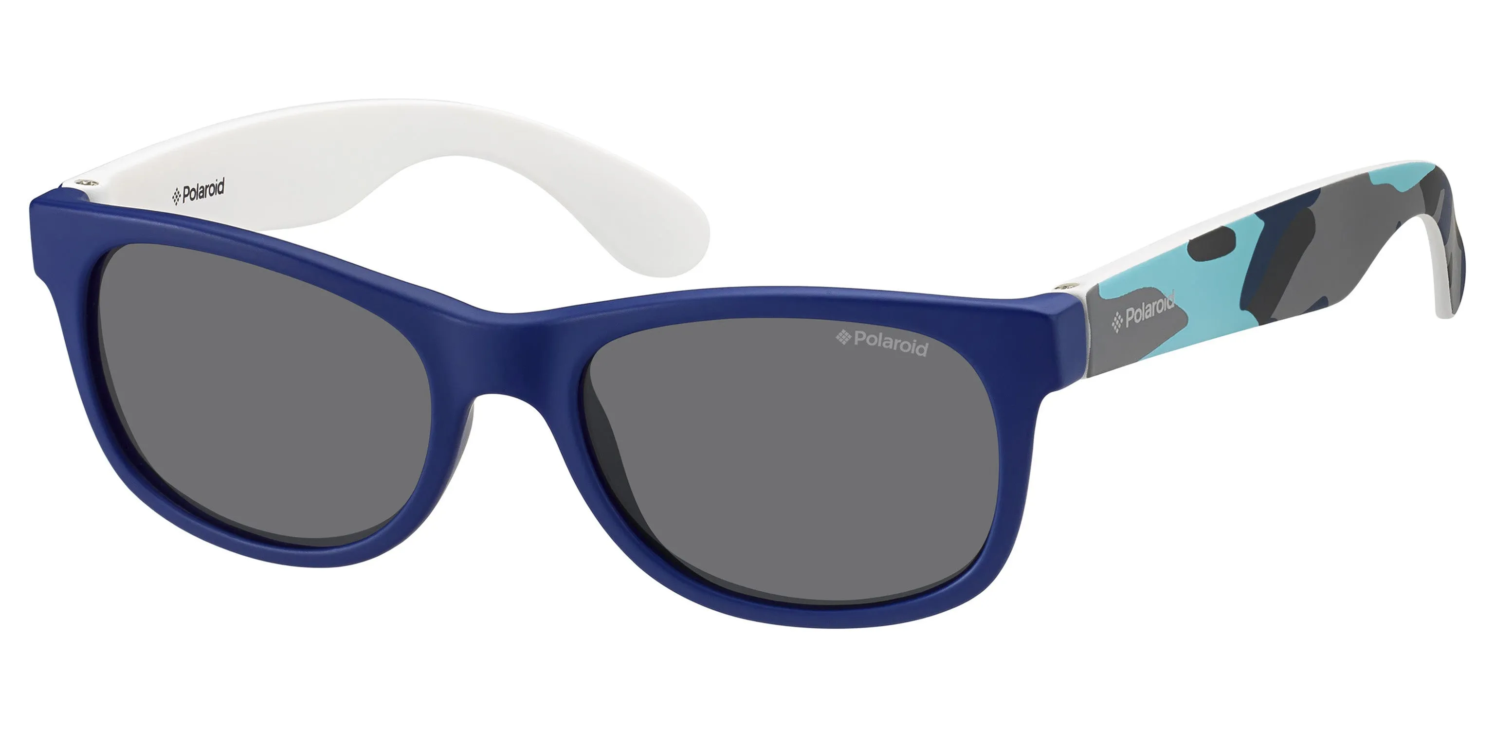 Polaroid P0300 T6D/Y2 Occhiali da sole bambino Plastica Blu Squadrata Polarizzata