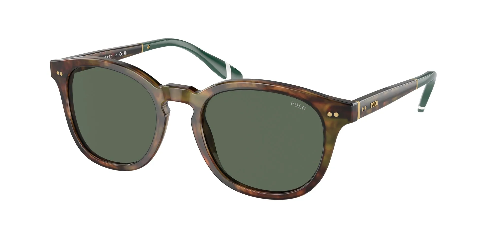 Polo Ralph Lauren PH4206 501771 Occhiali da sole Acetato Tartaruga Verde Pantos Normale