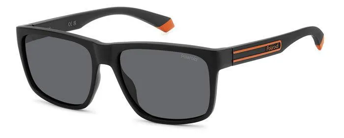 Polaroid PLD 2149/S 8LZ/M9 Occhiali da sole Policarbonato Nero Grigio Squadrata Polarizzata