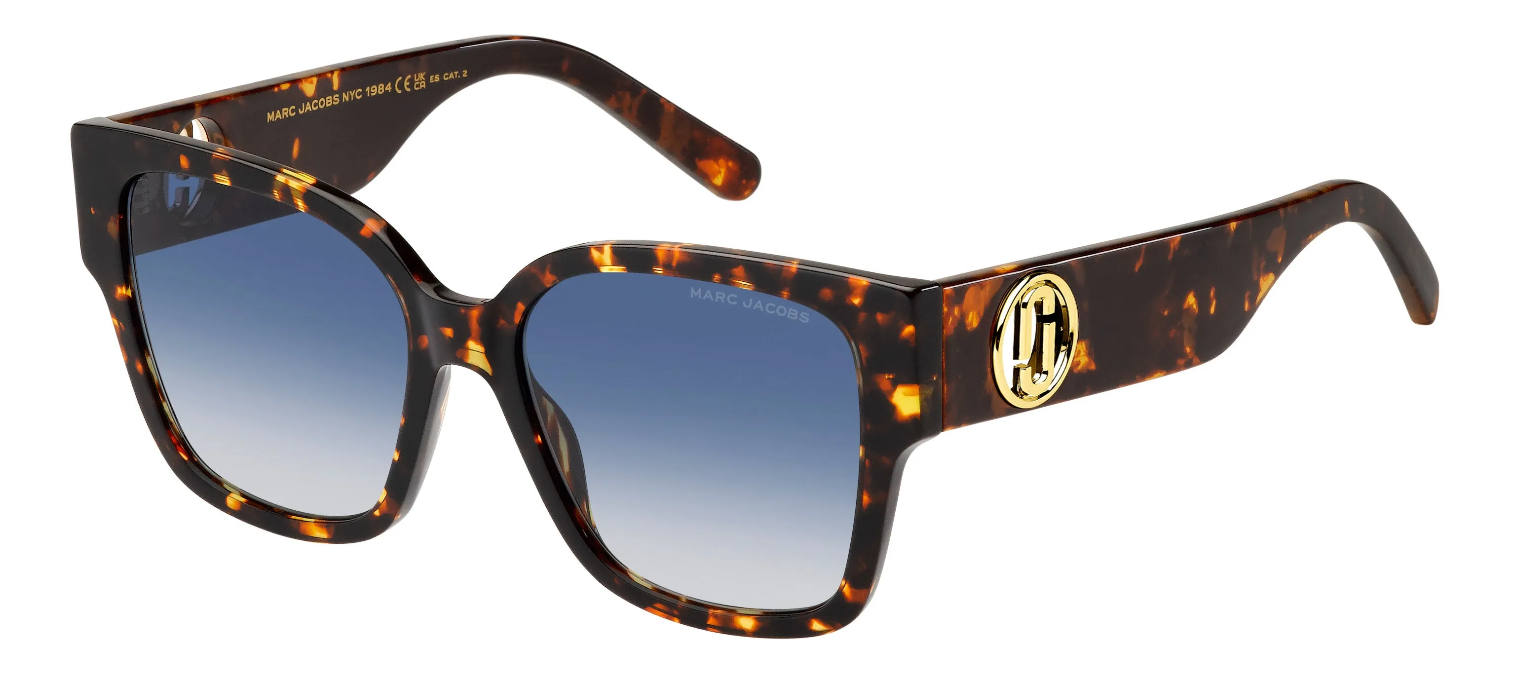 Marc Jacobs MARC 698/S 086/08 Occhiali da sole Acetato Havana Blu Squadrata Normale Sfumato