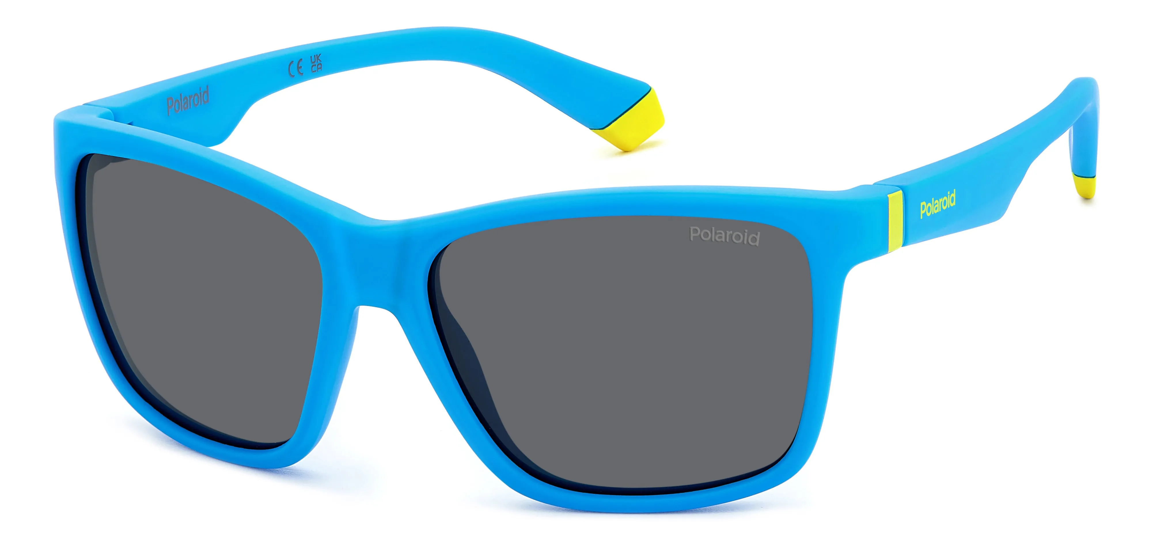 Polaroid Junior Polaroid PLD 8057/S FLL/M9 Occhiali da sole bambino Plastica Blu Grigio Squadrata Polarizzata