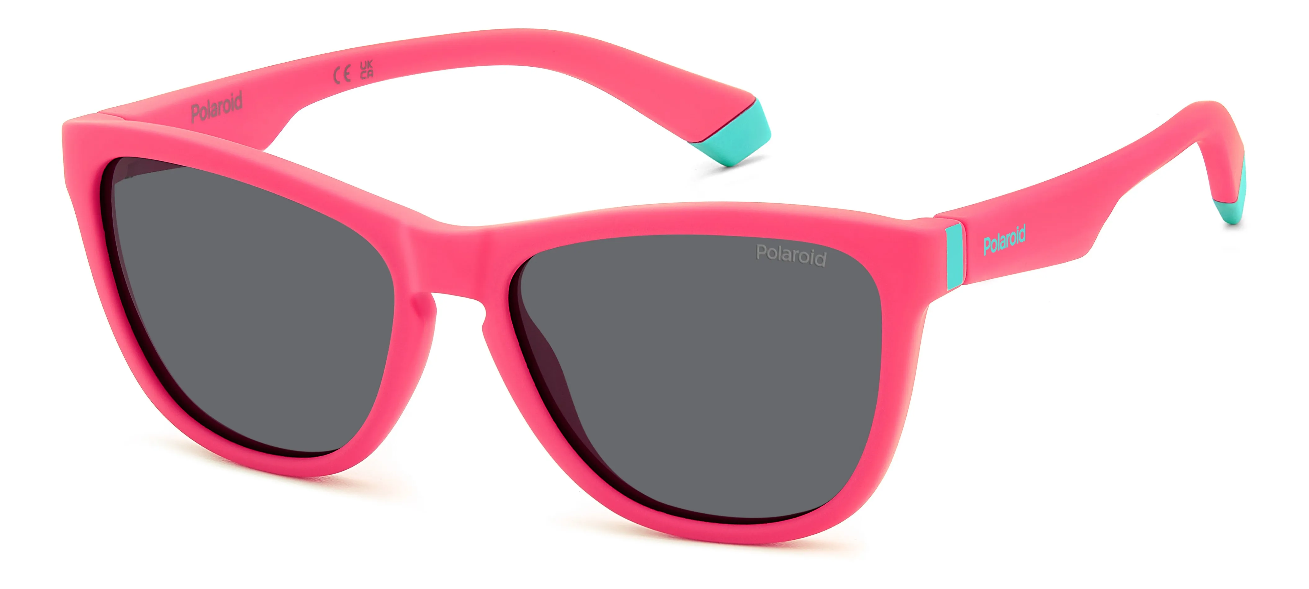 Polaroid Junior Polaroid PLD 8056/S 8KJ/M9 Occhiali da sole bambino Plastica Rosa Grigio Squadrata Polarizzata
