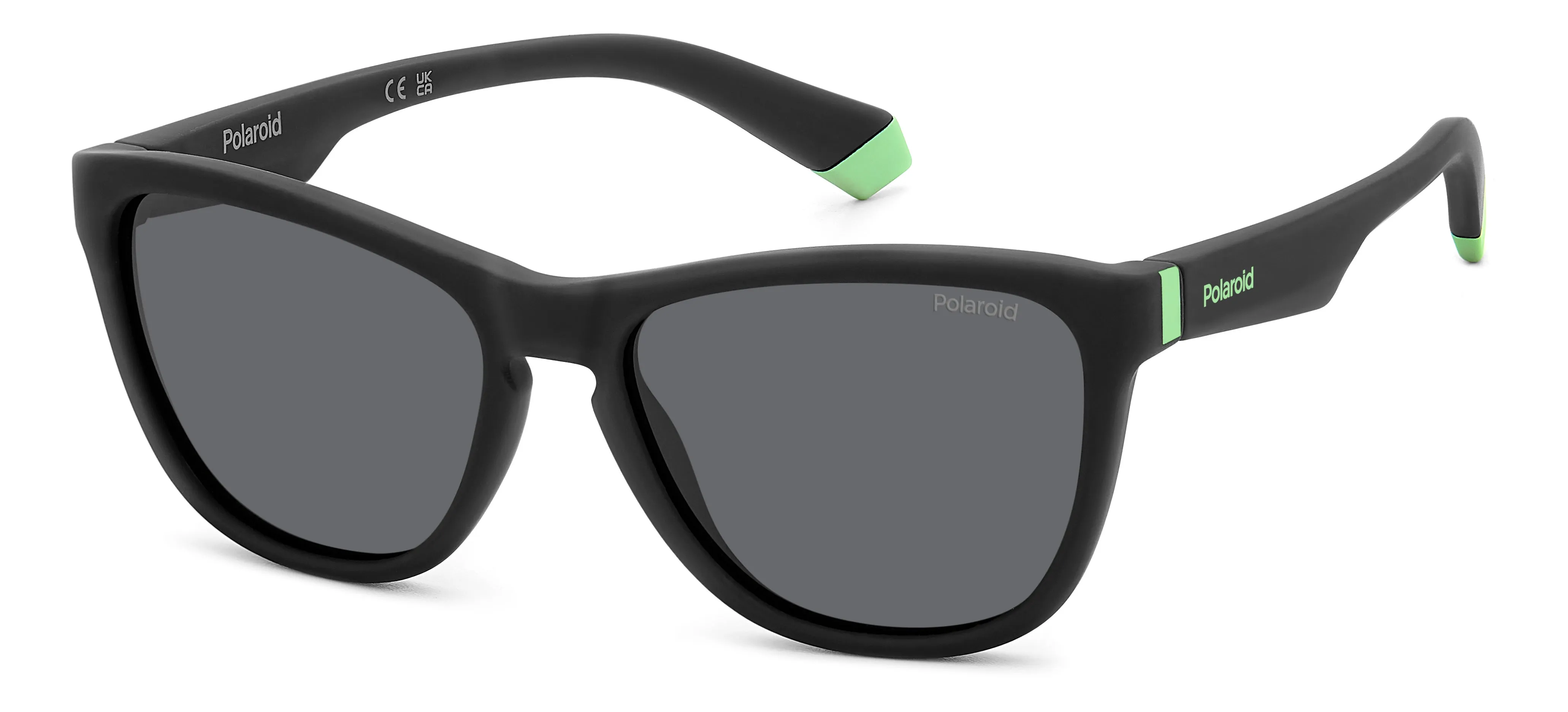 Polaroid Junior Polaroid PLD 8056/S 003/M9 Occhiali da sole bambino Plastica Nero Grigio Squadrata Polarizzata