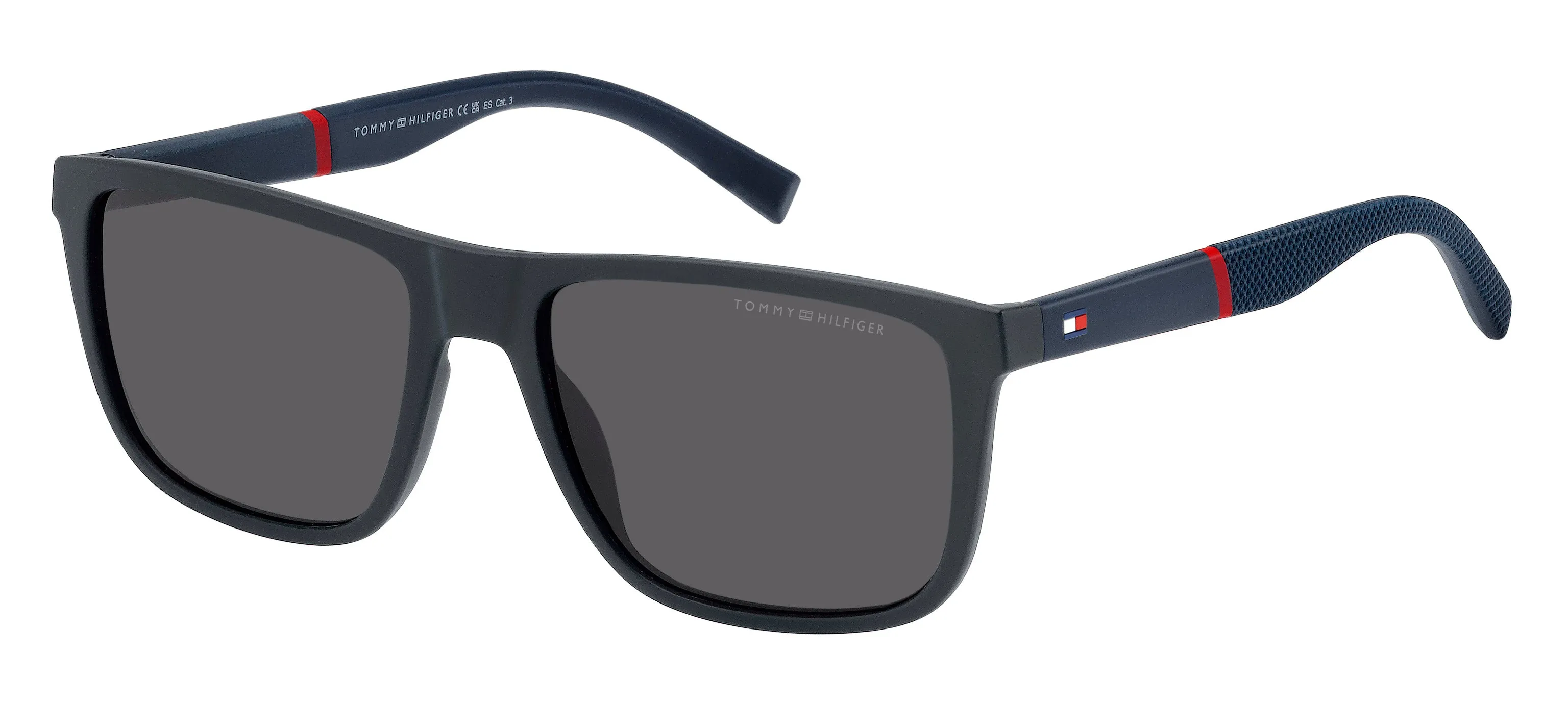 Tommy Hilfiger TH 2043/S FLL/IR Occhiali da sole Plastica Blu Grigio Squadrata Normale