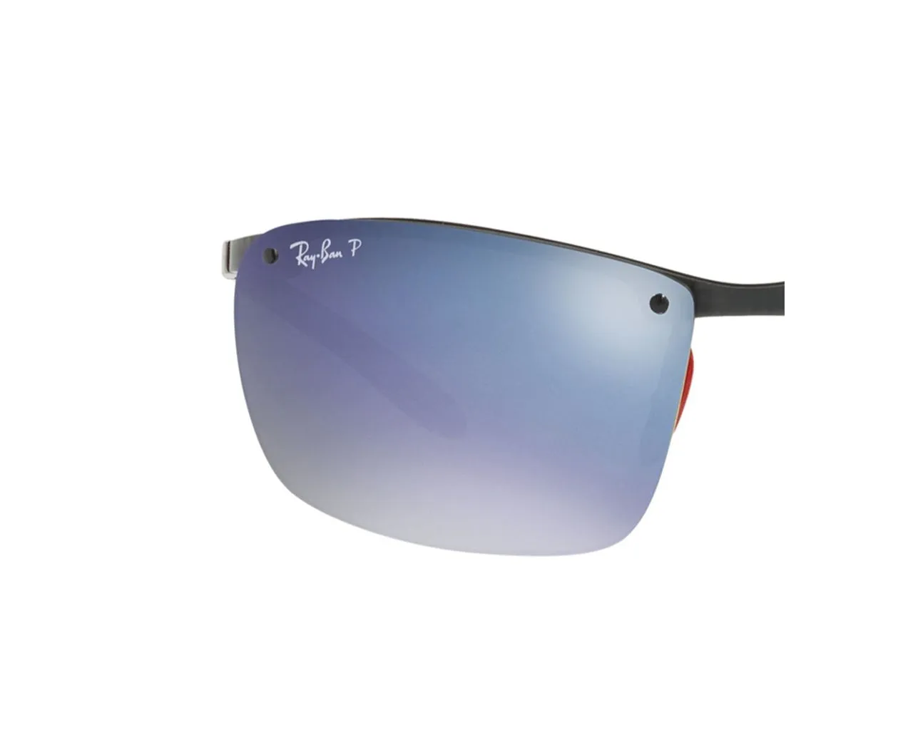 Ray - Ban Coppia di Lenti di ricambio Ray-Ban RB8305M FERRARI Lenti di ricambio Carbonio Verde Squadrata Polarizzata Specchiato
