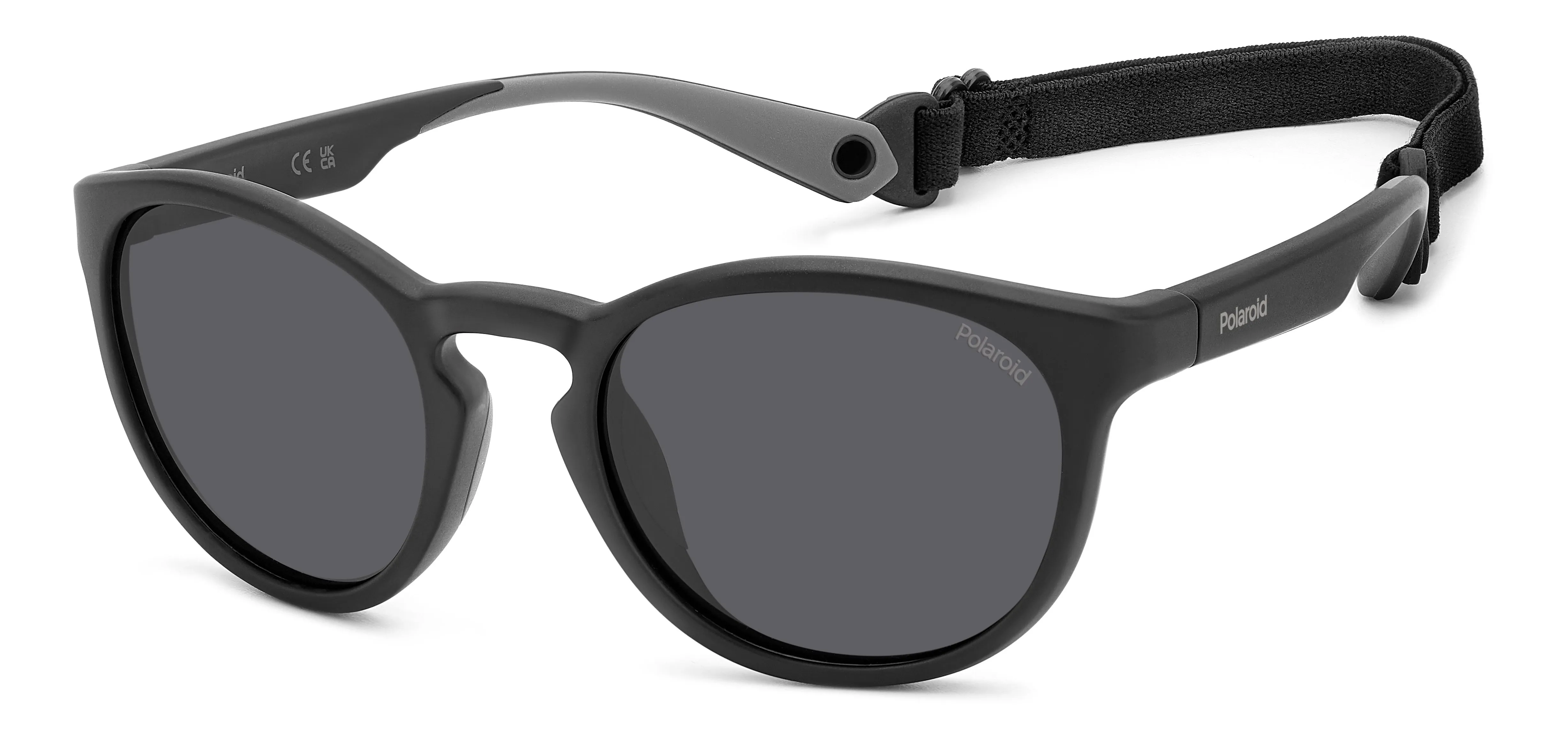 Polaroid PLD 7050/S 003/M9 Occhiali da sole Plastica Nero Grigio Rotonda Polarizzata