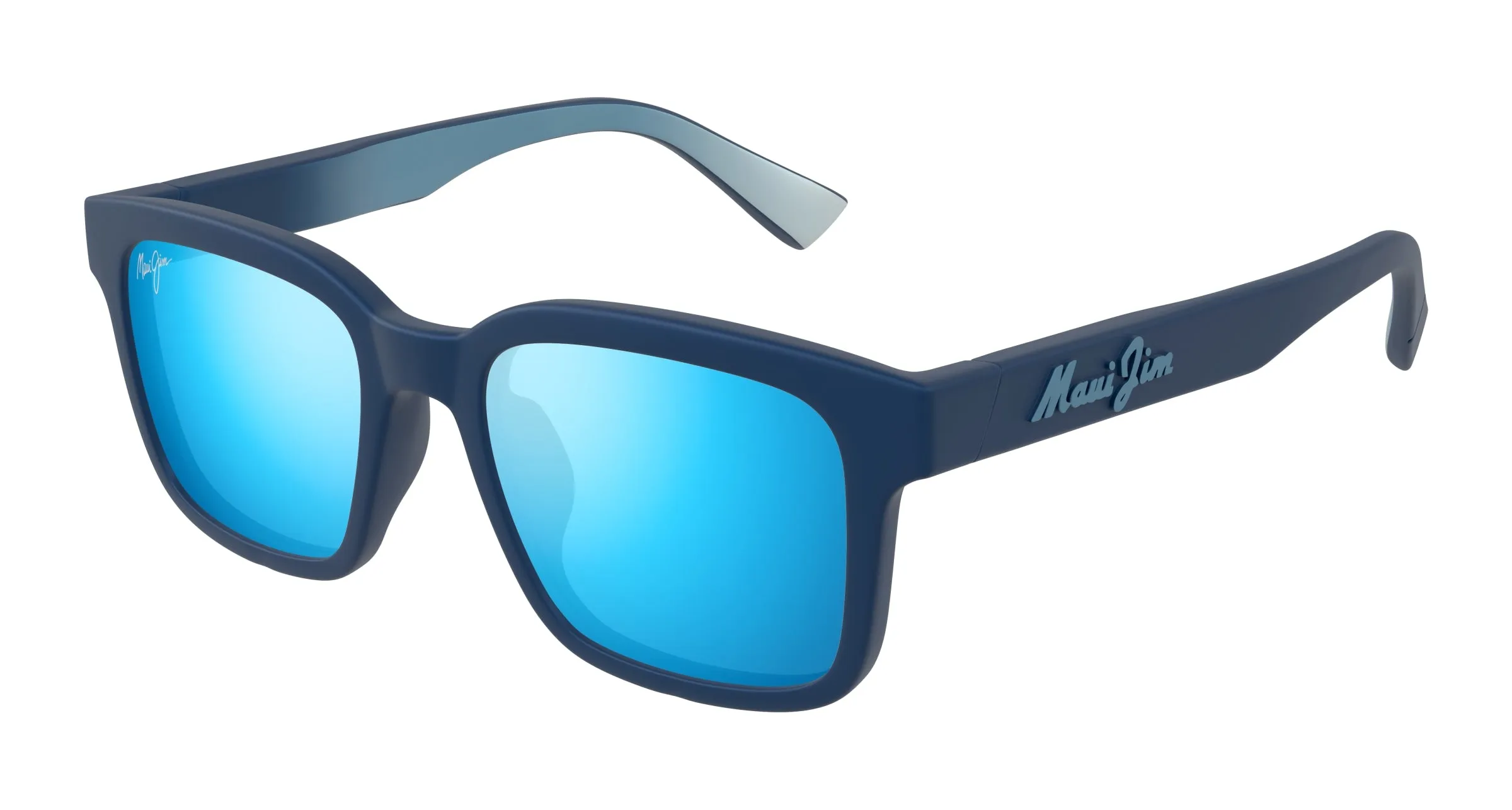 Maui Jim MJ0659SA 003 Occhiali da sole Iniettato Blu Blu Squadrata