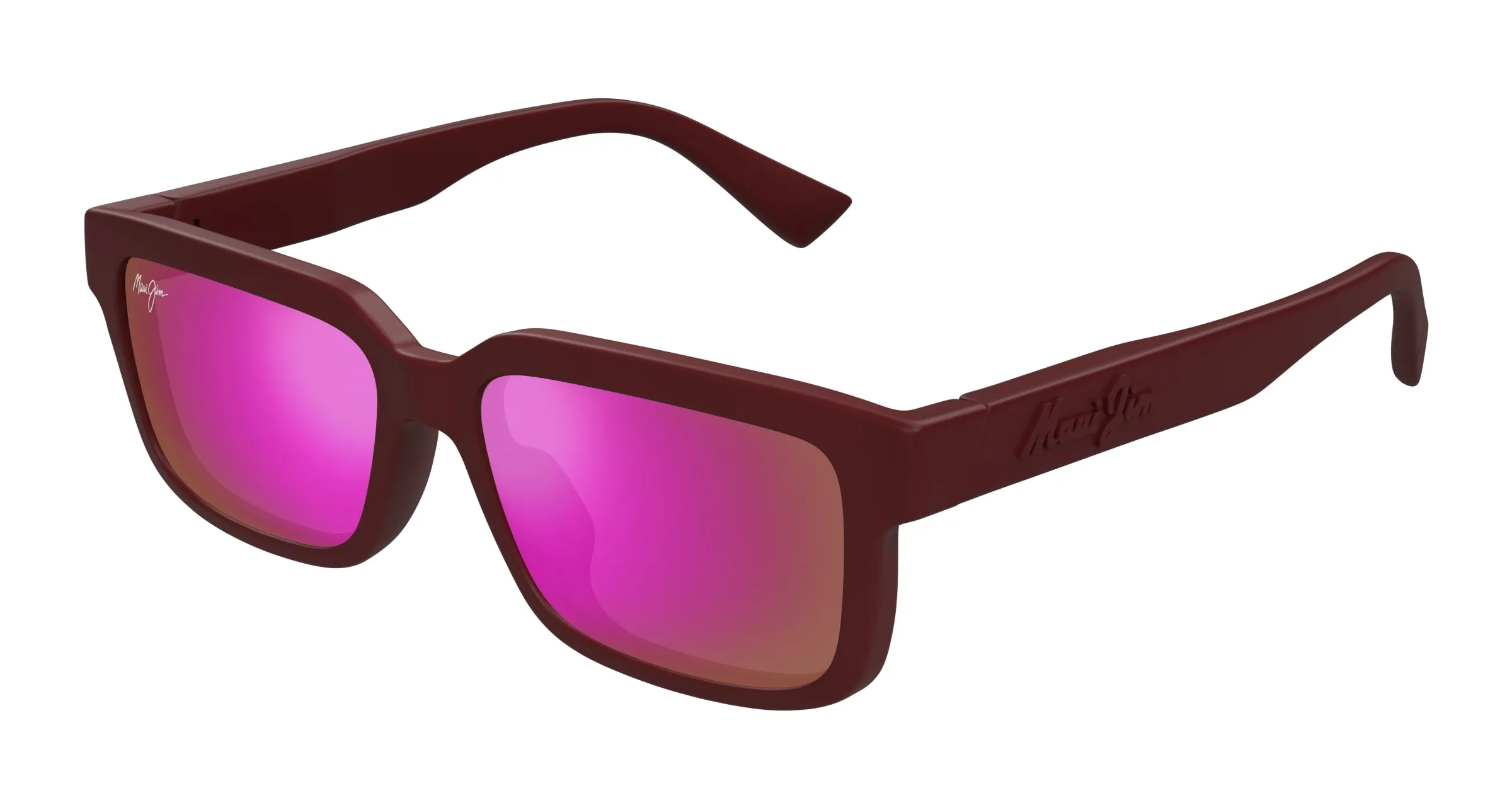 Maui Jim MJ0655SA 003 Occhiali da sole Bio-iniettato Rosso Viola Squadrata