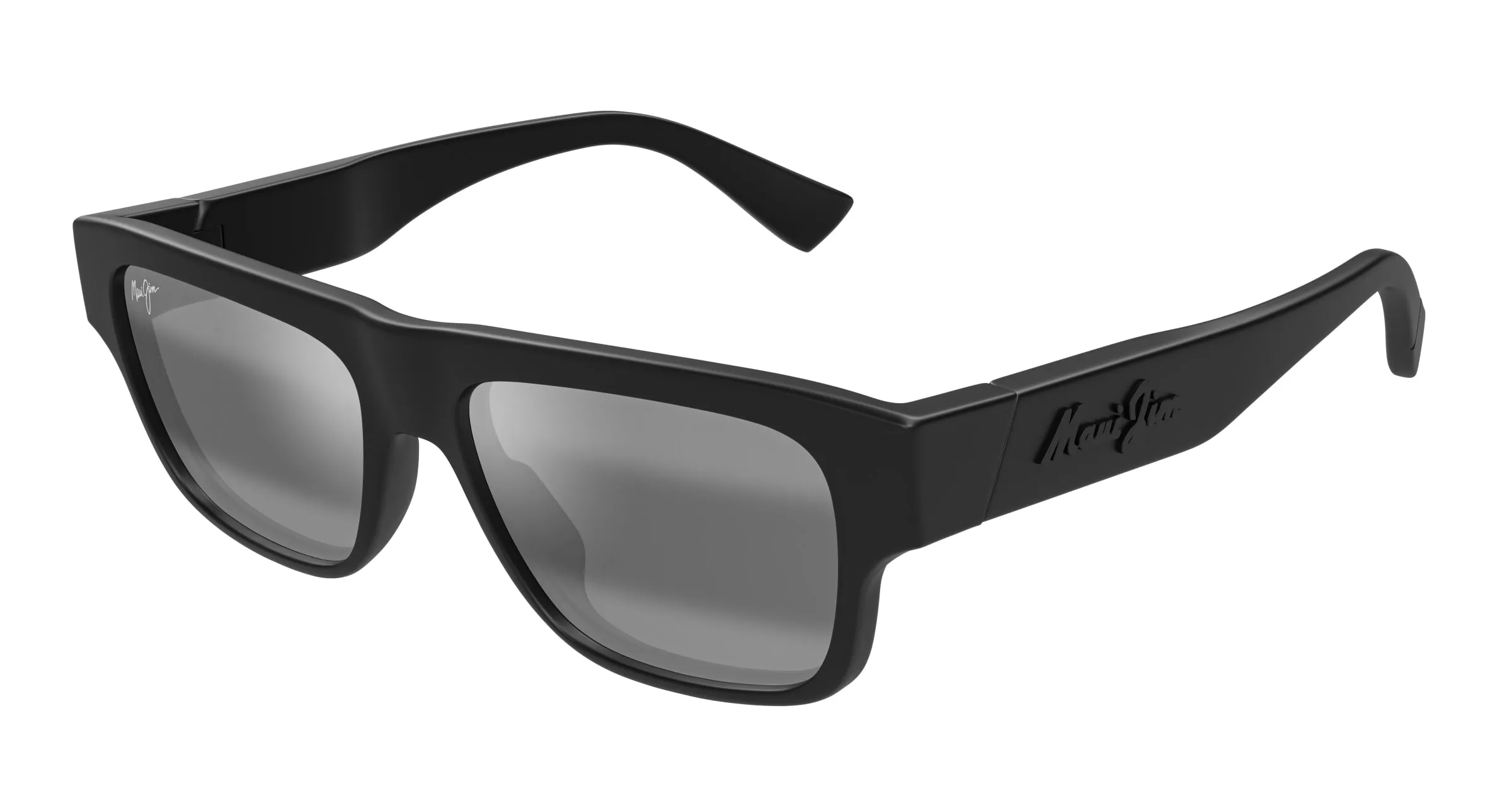 Maui Jim MJ0638S 001 Occhiali da sole Bio-iniettato Nero Grigio Squadrata