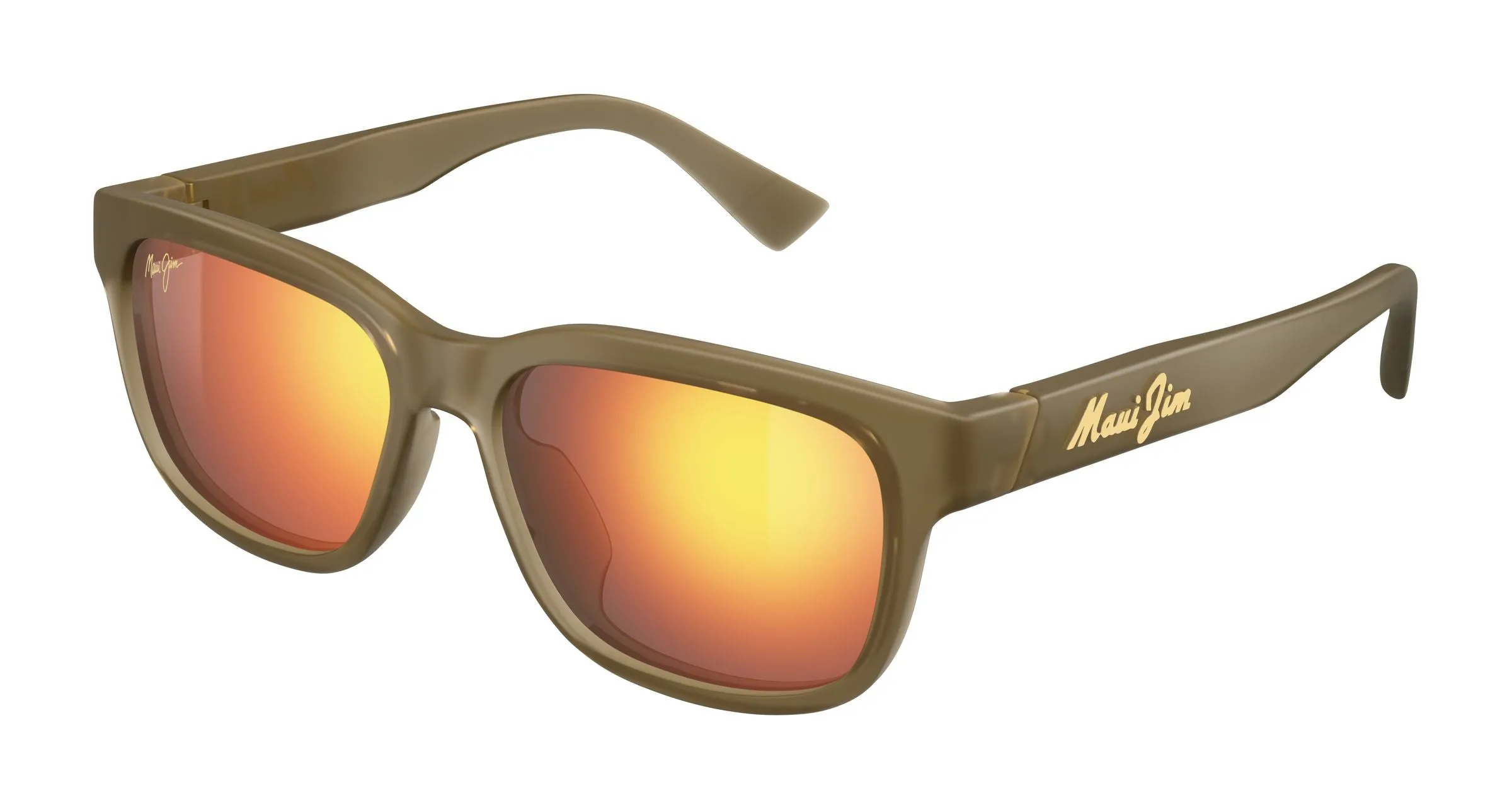 Maui Jim MJ0594SA 002 Occhiali da sole Bio-iniettato Marrone Rosso Squadrata