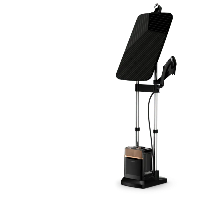 Rowenta Ixeo Power Stiratore Verticale All-In-One Igienizzante Black & Copper