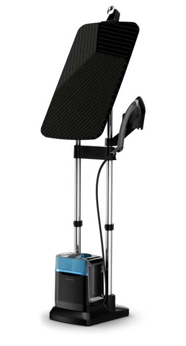 Rowenta Ixeo Power Stiratore Verticale All-In-One Igienizzante Black & Blue