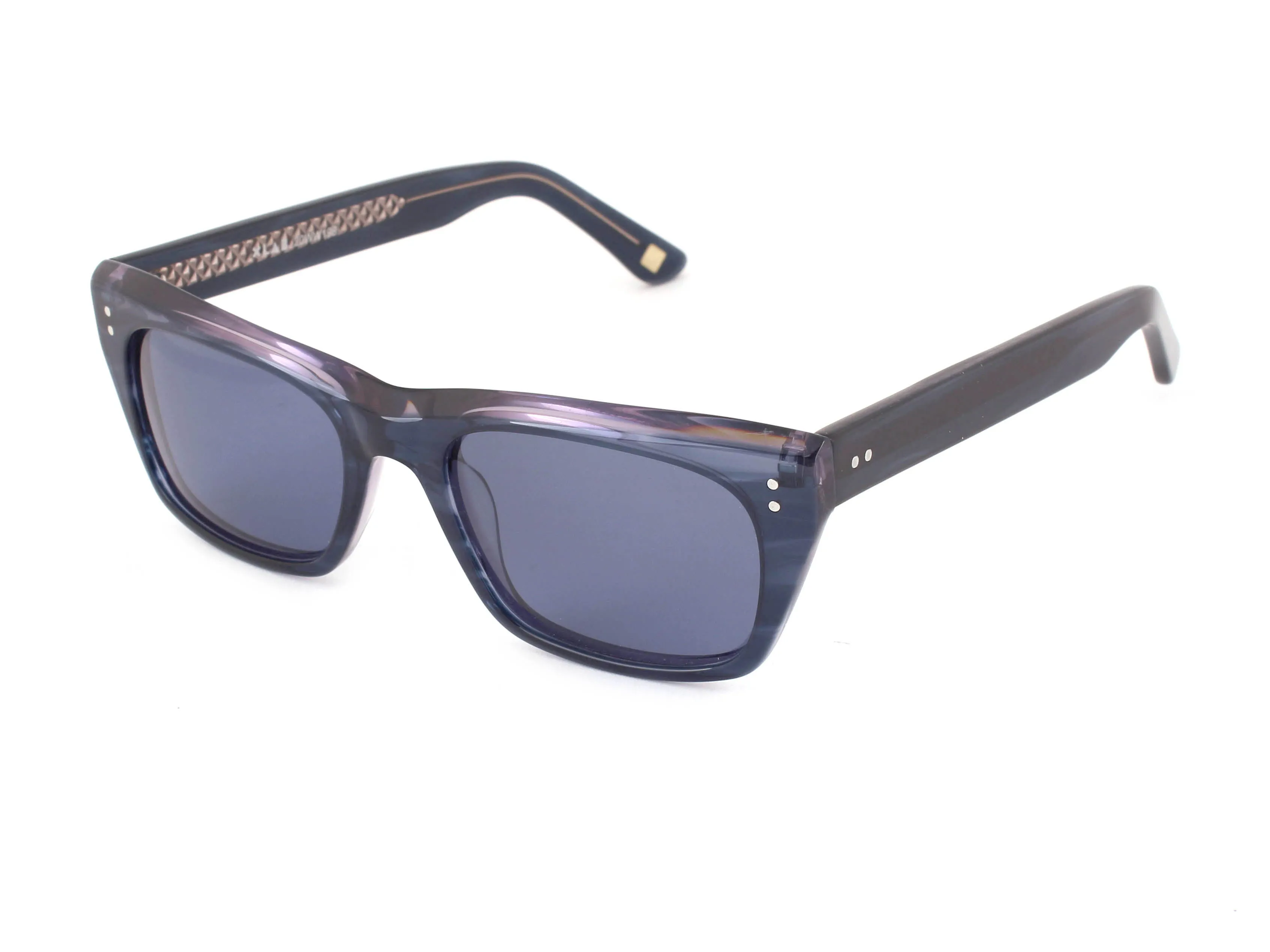 XLAB Unisex PENANG Occhiali da sole Acetato Blu Blu Squadrata Polarizzata