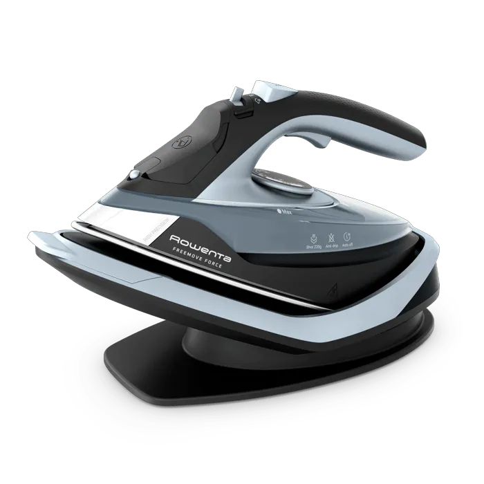 Rowenta Freemove Force Ferro A Vapore 220 G/Min Cordless Microsteam 400 Black & Silver
