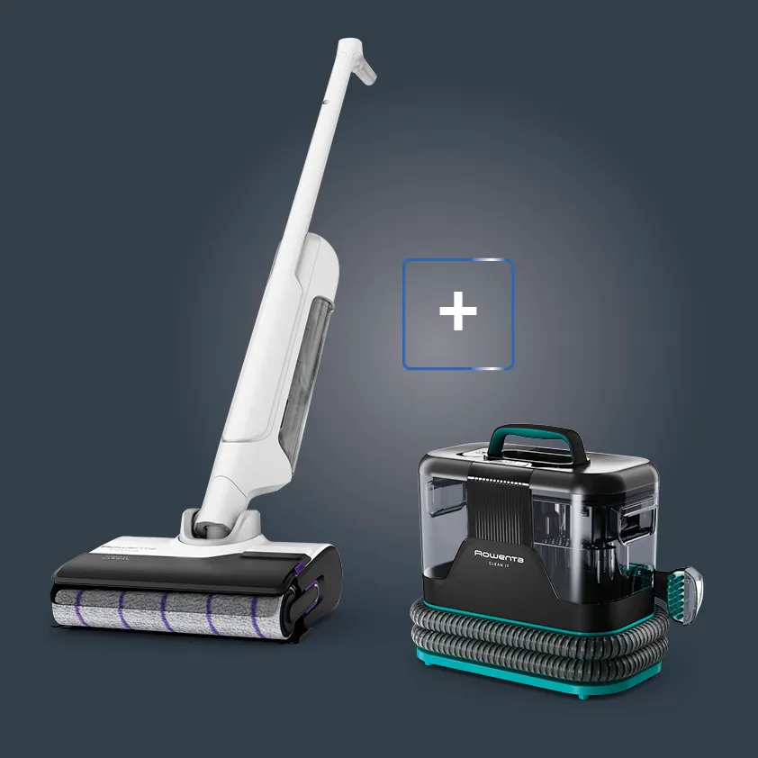 Rowenta Pack Esclusivo Online - Lavapavimenti X-Clean 10 + Lavatappeti Clean It