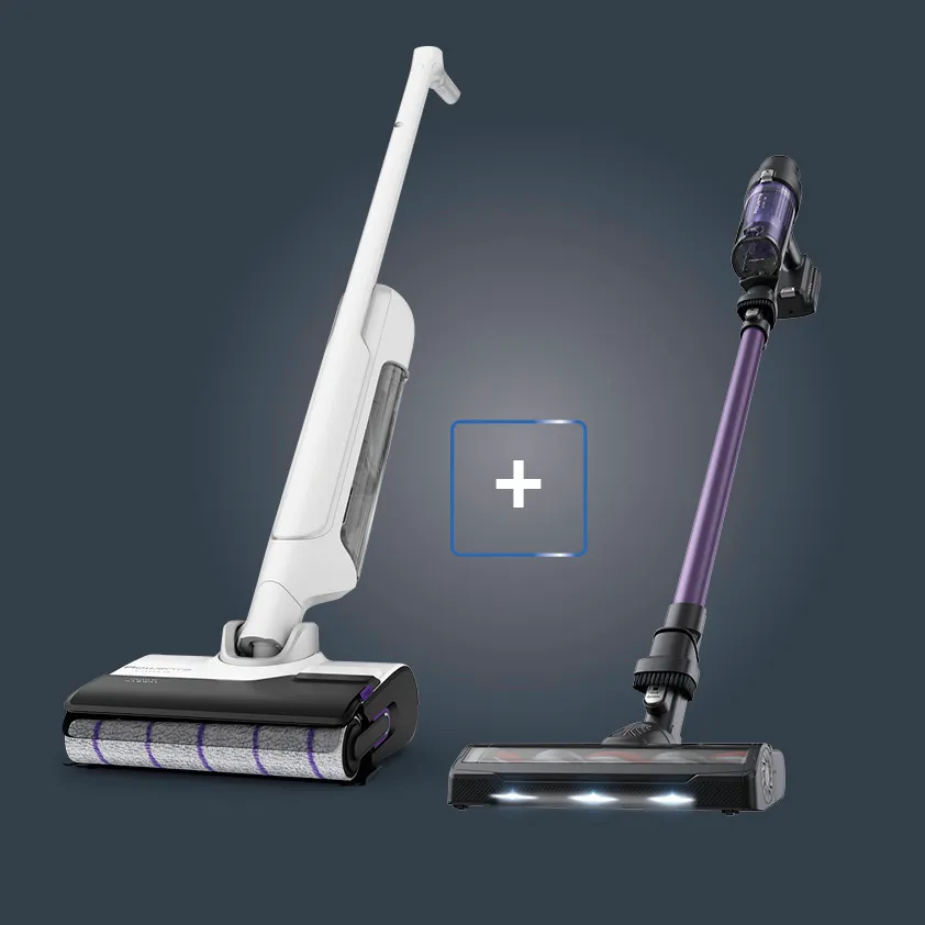 Rowenta Pack Esclusivo Online - Lavapavimenti X-Clean 10 + Aspirapolvere Senza Filo X-Pert 7.60 Essential