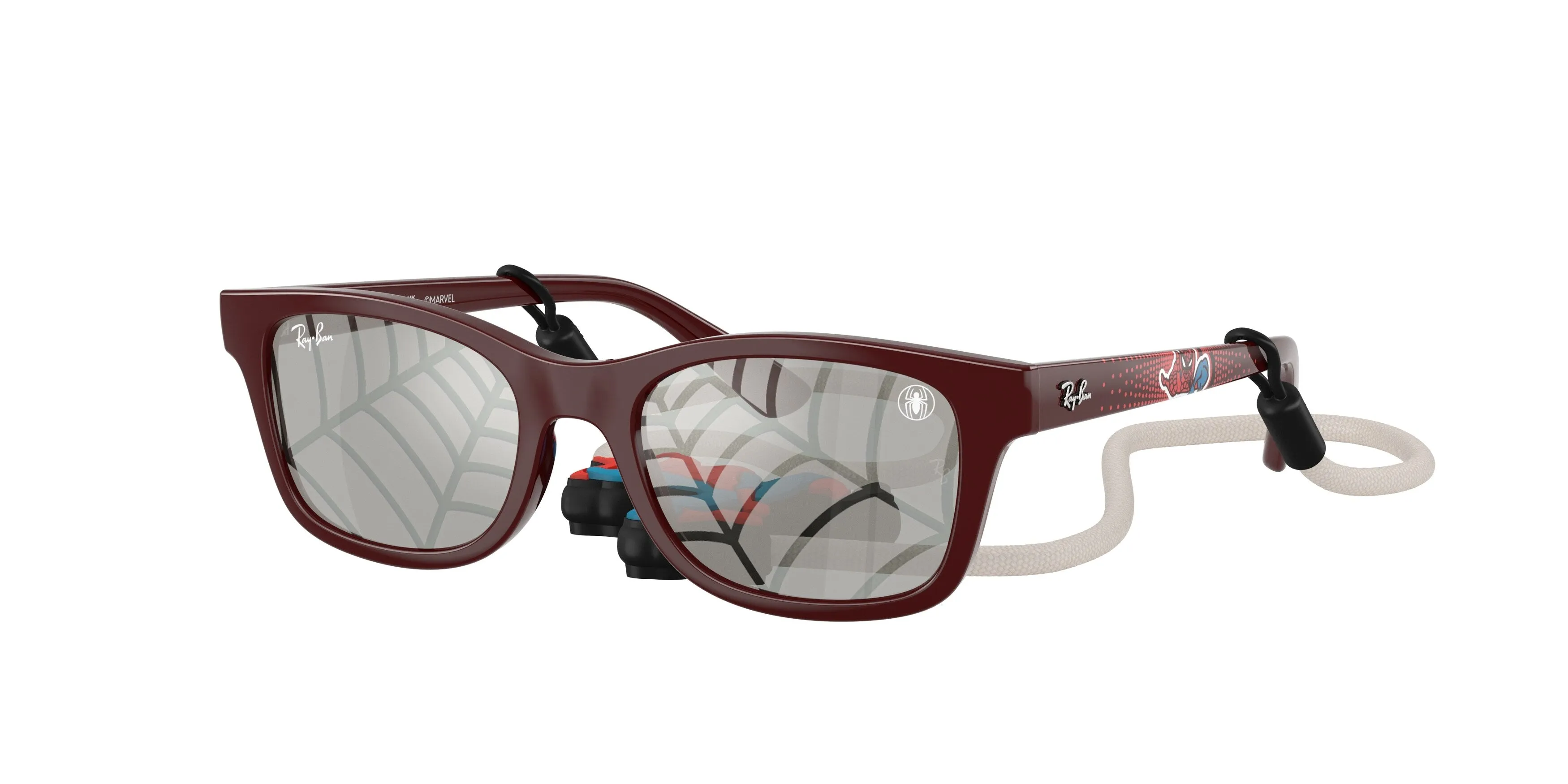 Ray - Ban RJ9086S 7232AI Occhiali da sole bambino Iniettato Rosso Squadrata Normale
